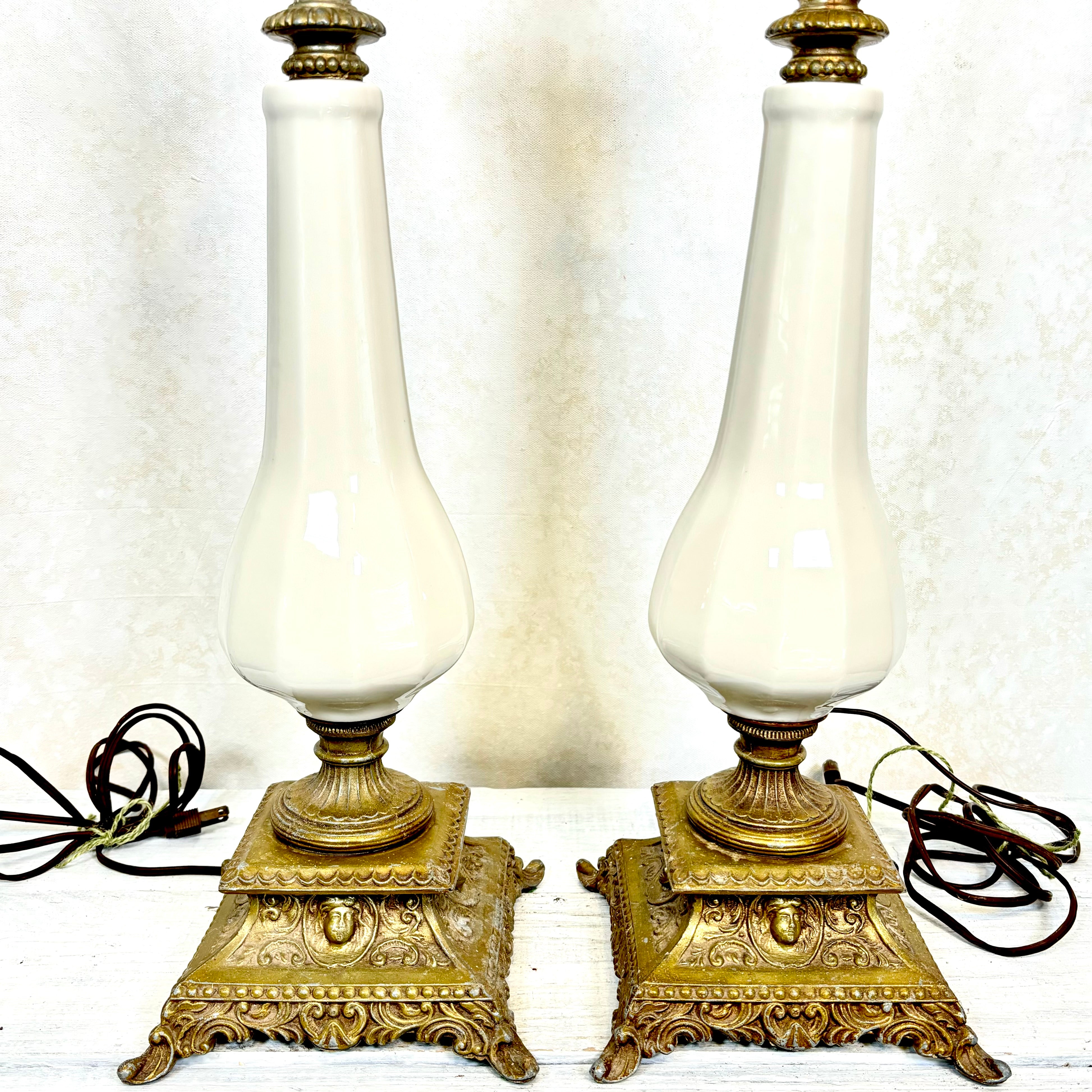 Hollywood Regency Lamps Set of Two