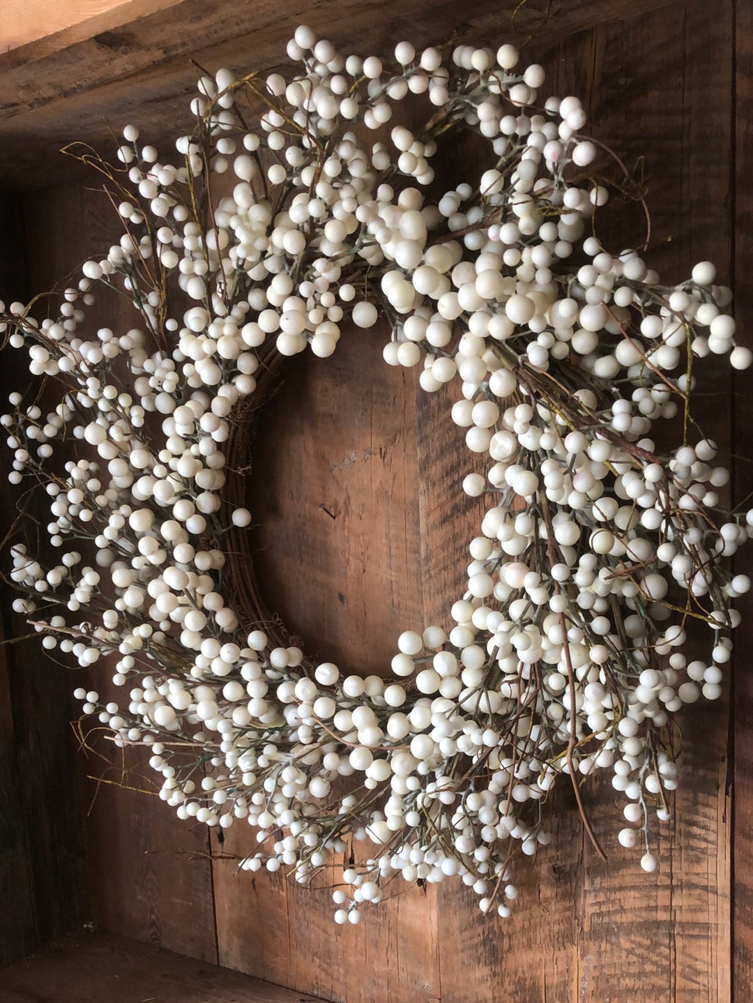 Cream Berry Wreath