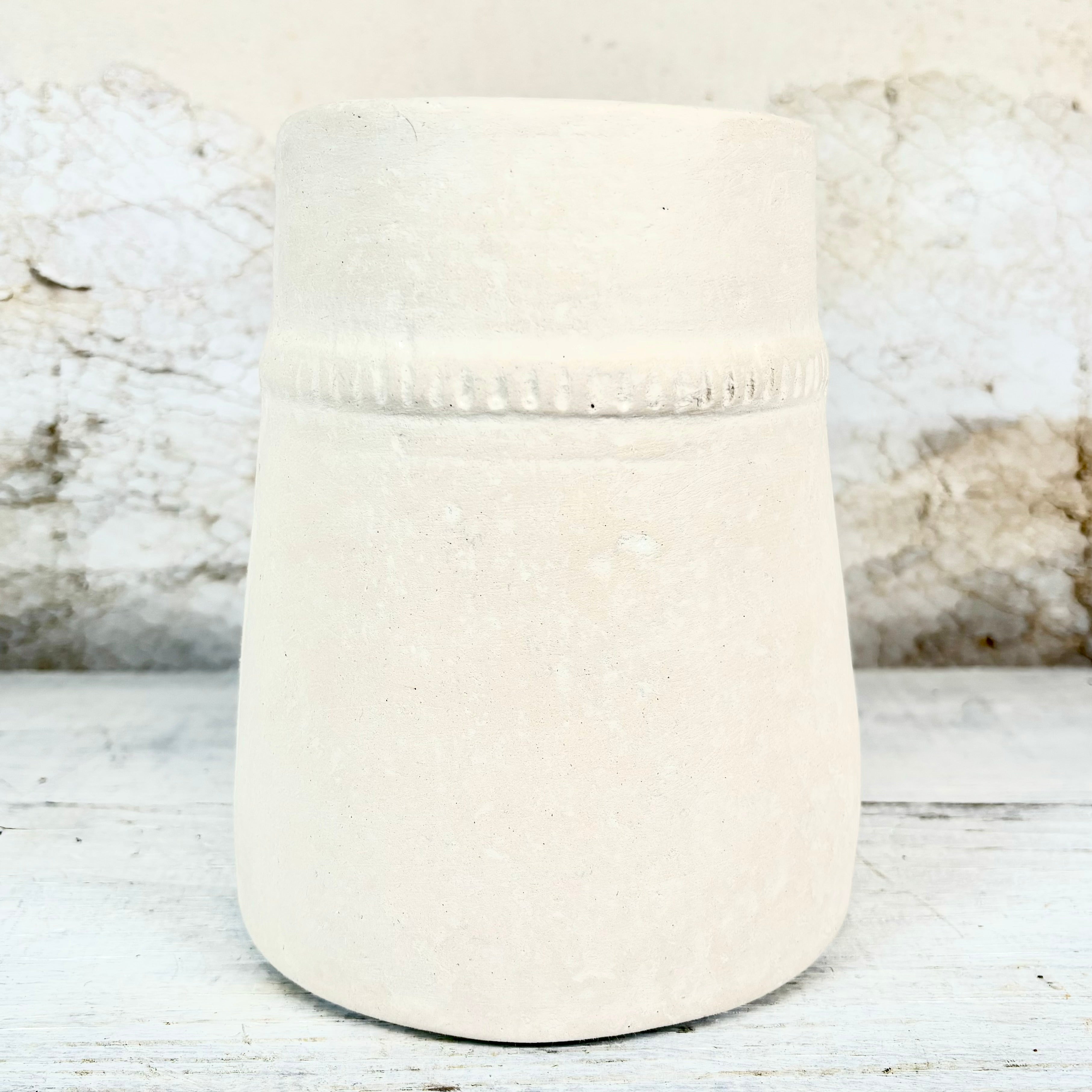 Vase Recycled Paper/Chalk Powder