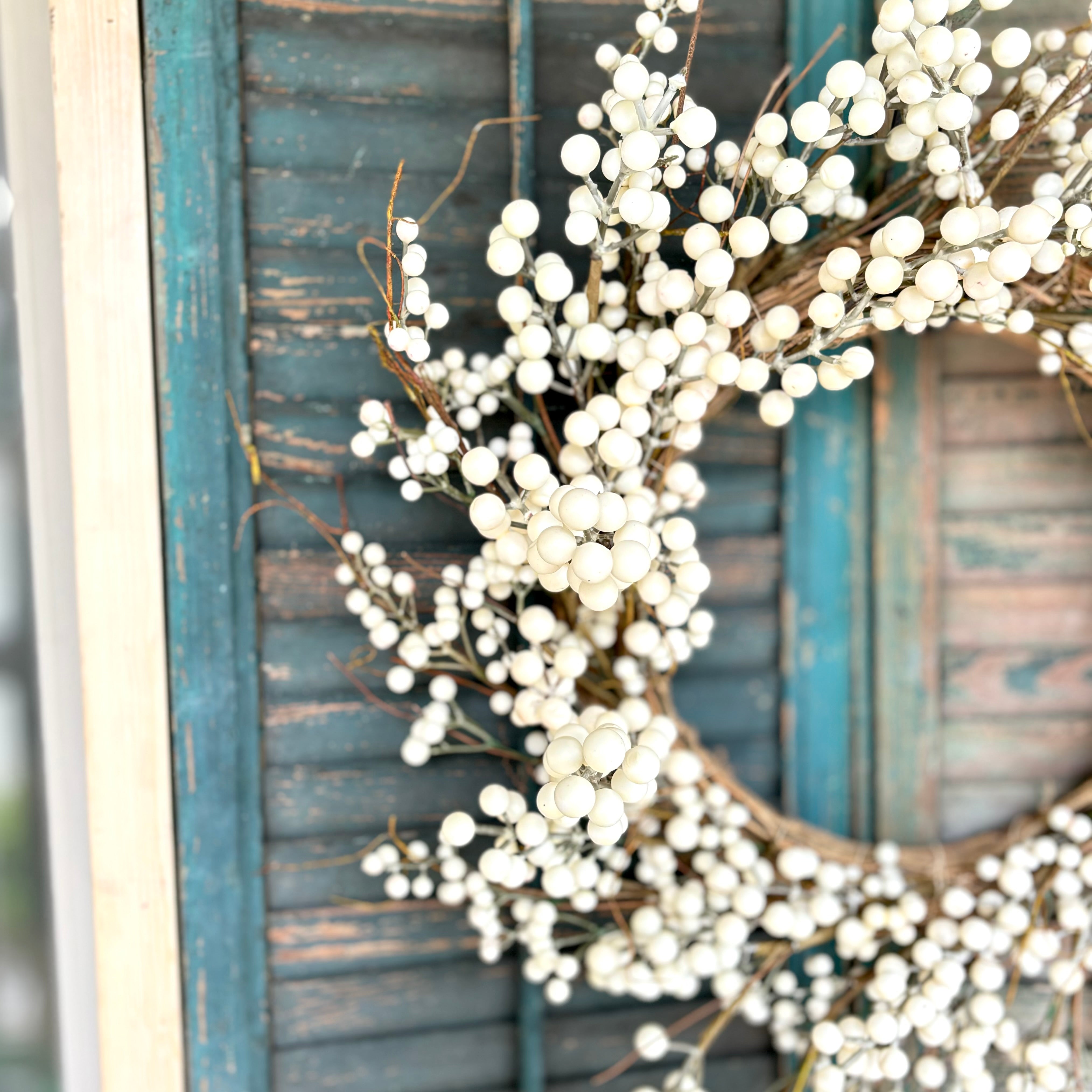 Cream Berry Wreath