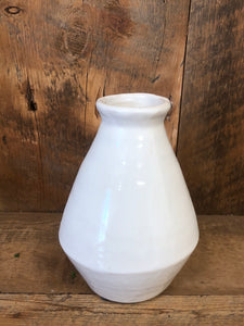 Terra Cotta Glazed Cream Vase Medium