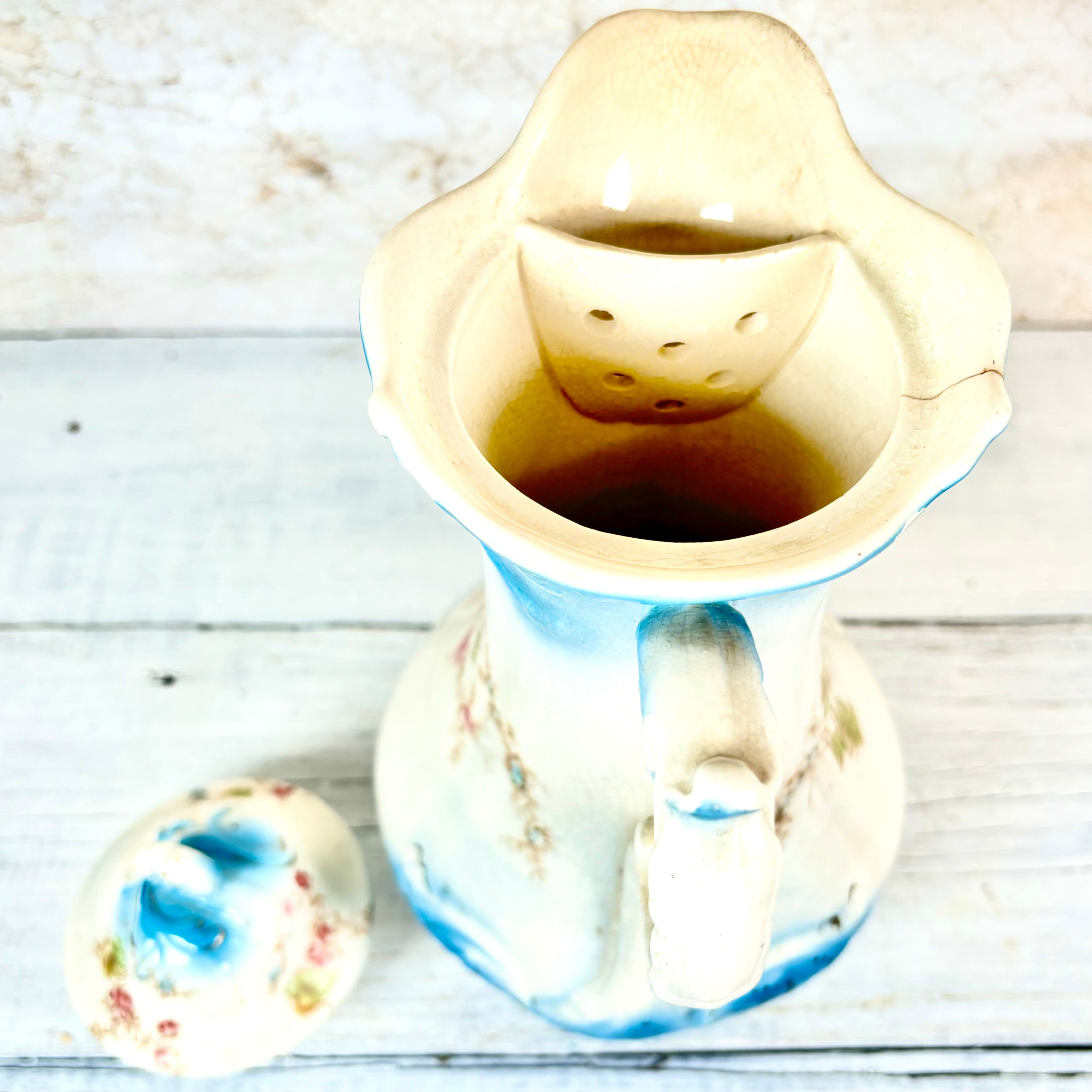 Antique Porcelain Chocolate/Coffee Pot