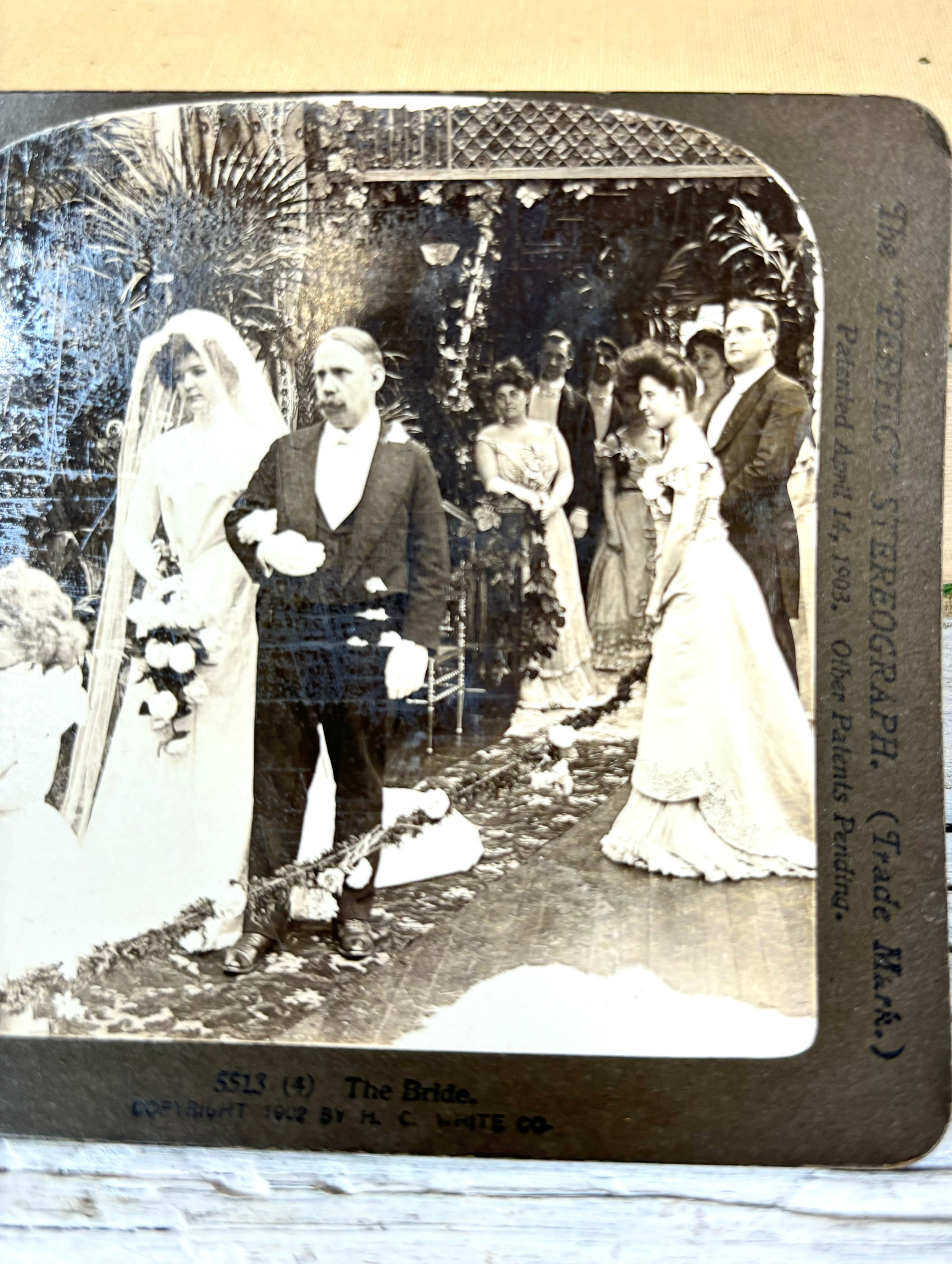 H.C. White Co. Stereoview 5513- The Bride