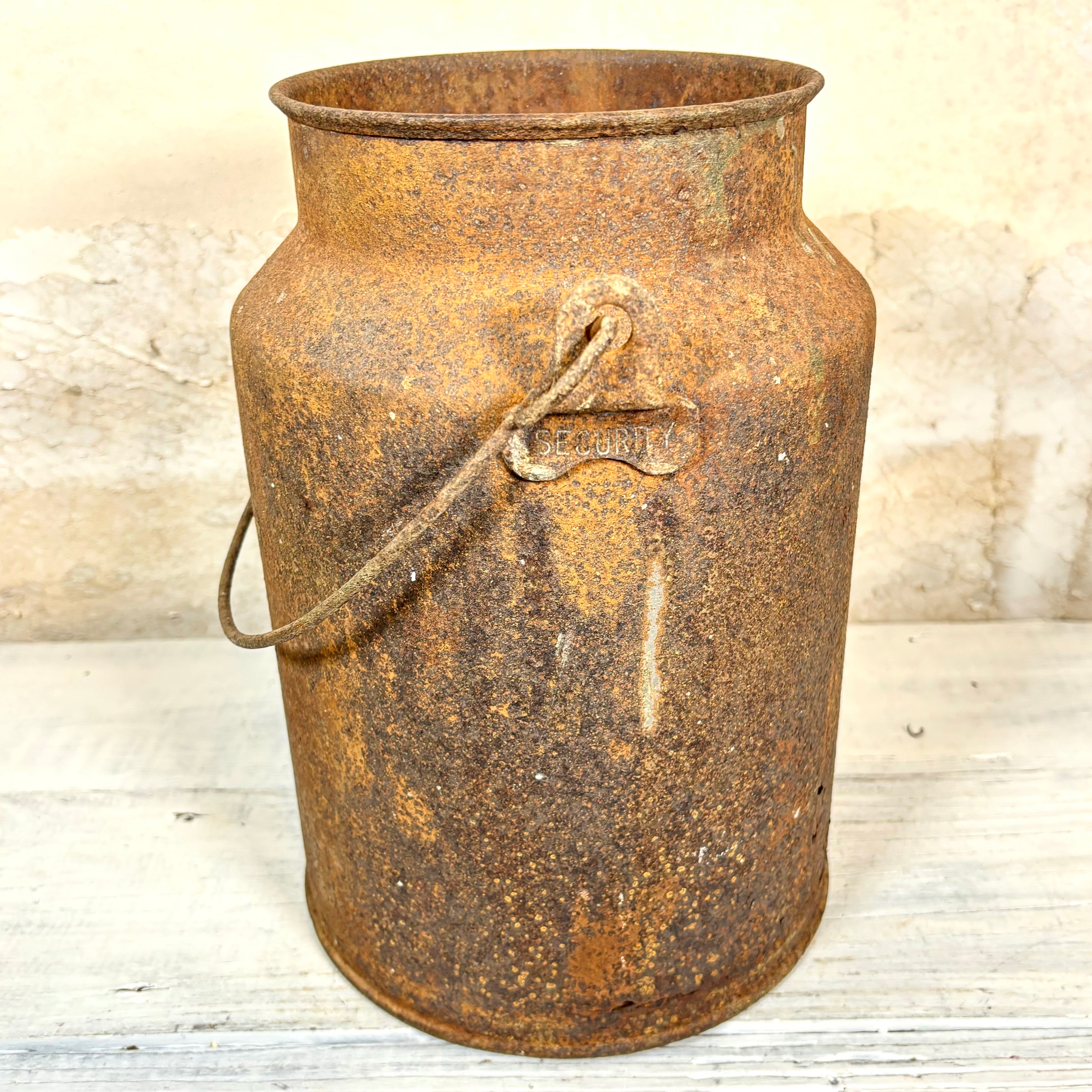 Vintage Metal Small Milk Can with Handles