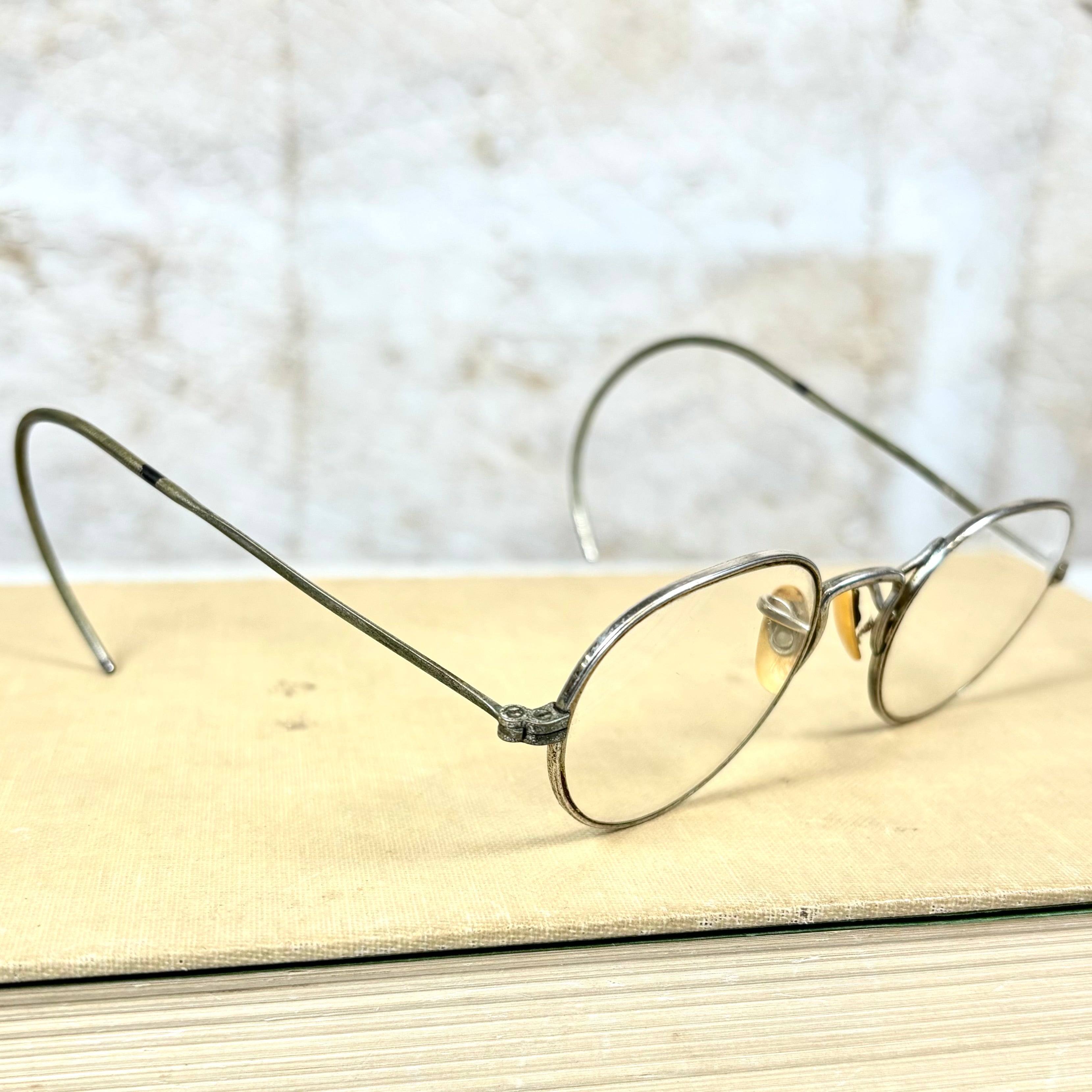 Early 1900's Vintage Silver Wireframe Eyeglasses