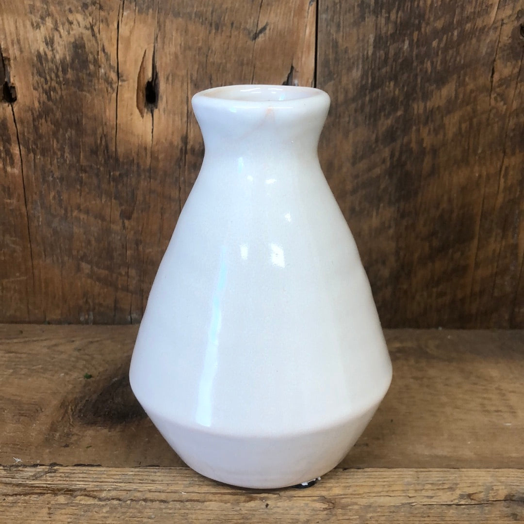 Terra Cotta Glazed Cream Vase Small
