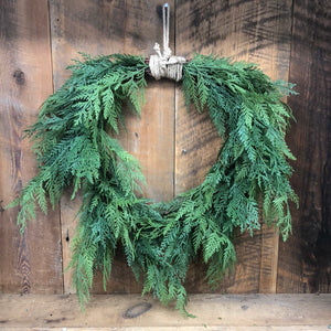 Real Touch Cedar Wreath