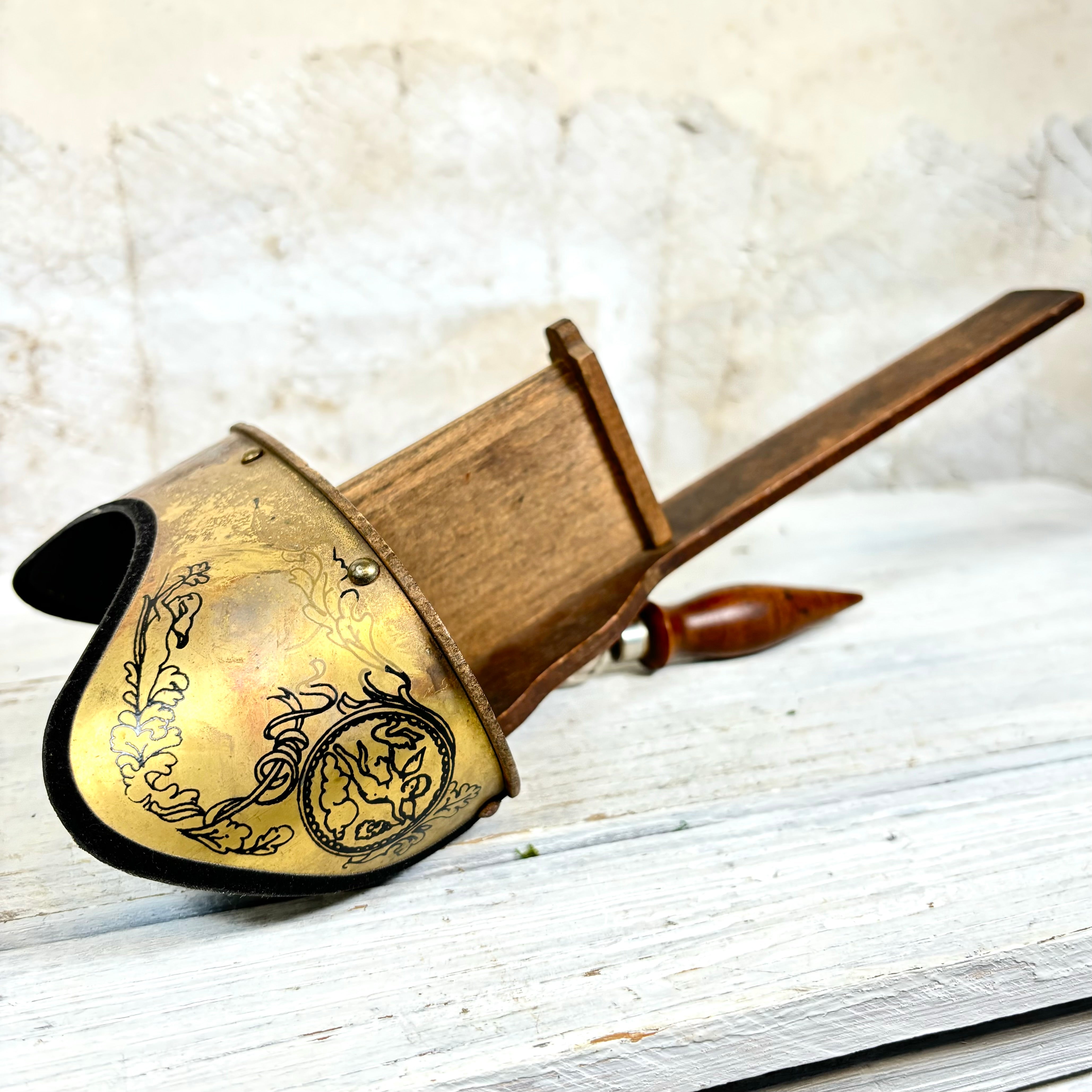 Early 1900's Antique Brass Wooden Stereoscope Viewer