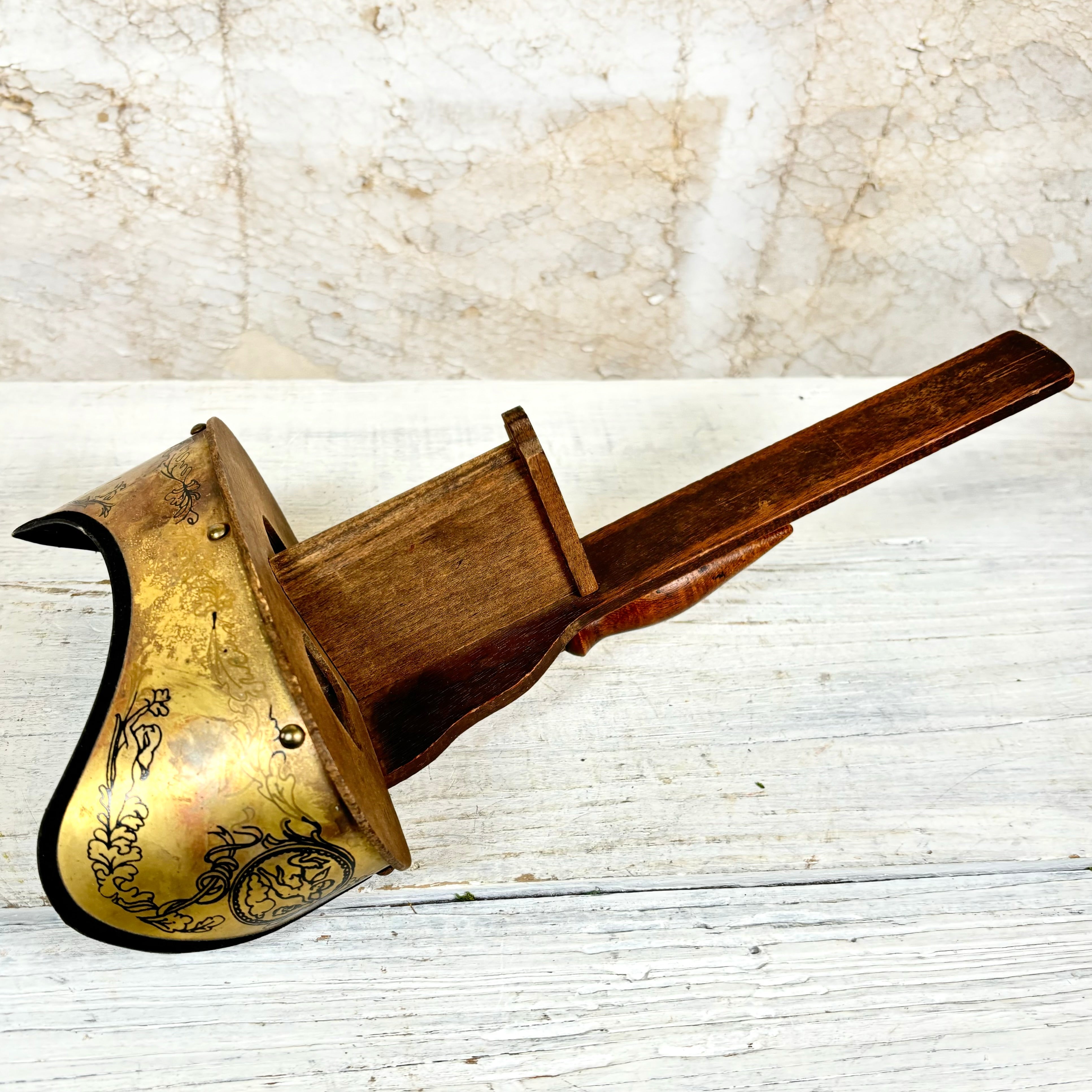 Early 1900's Antique Brass Wooden Stereoscope Viewer