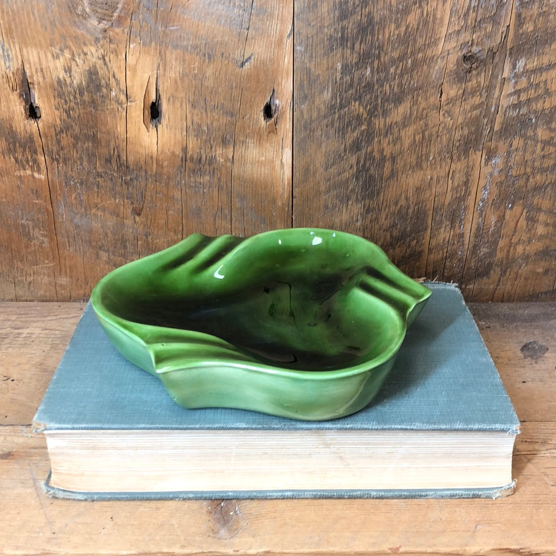 MCM Green Ceramic Trivet Dish