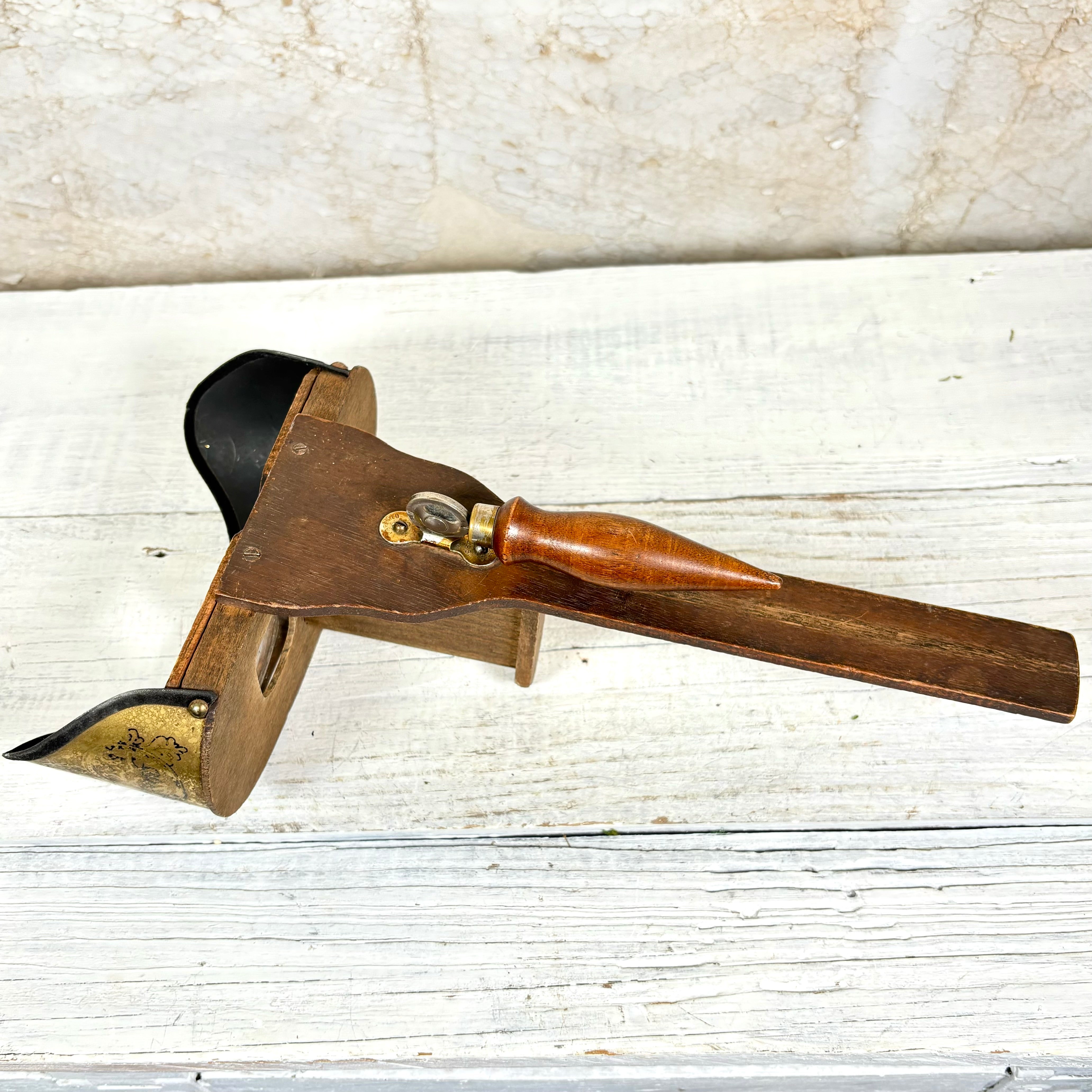 Early 1900's Antique Brass Wooden Stereoscope Viewer