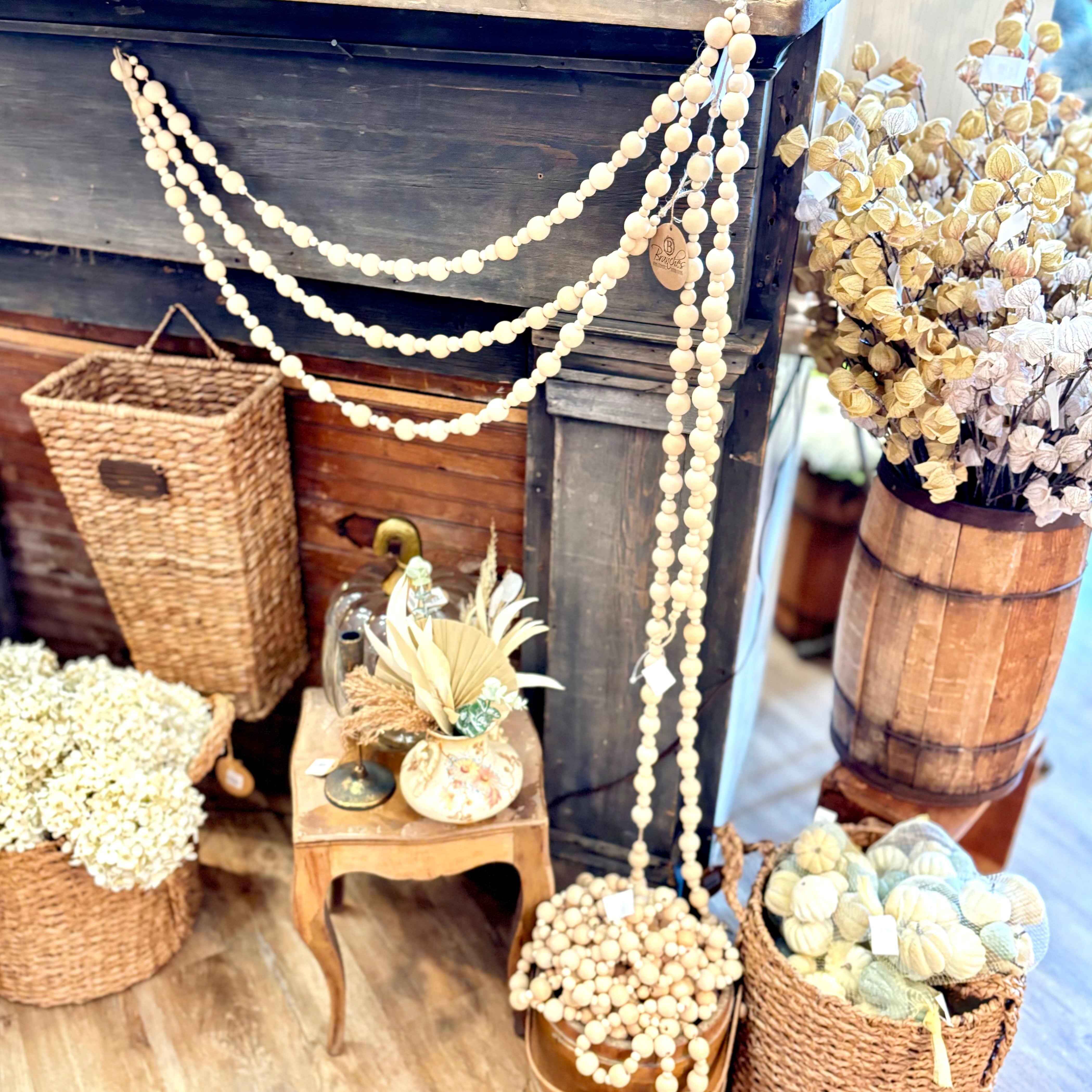 Wood Bead Garland