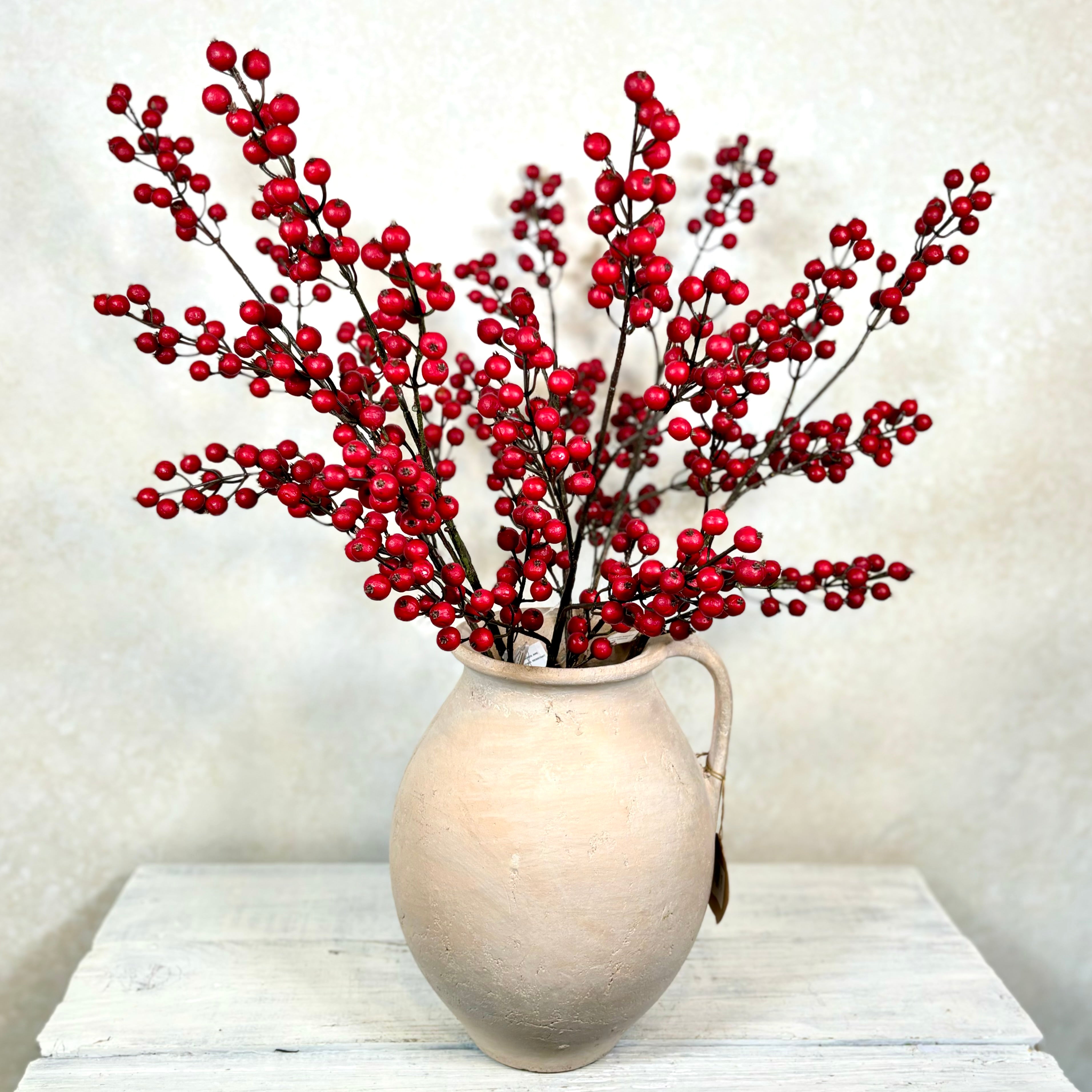 Winter Red Berry Spray Weather Resistant