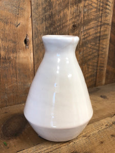 Terra Cotta Glazed Cream Vase Small