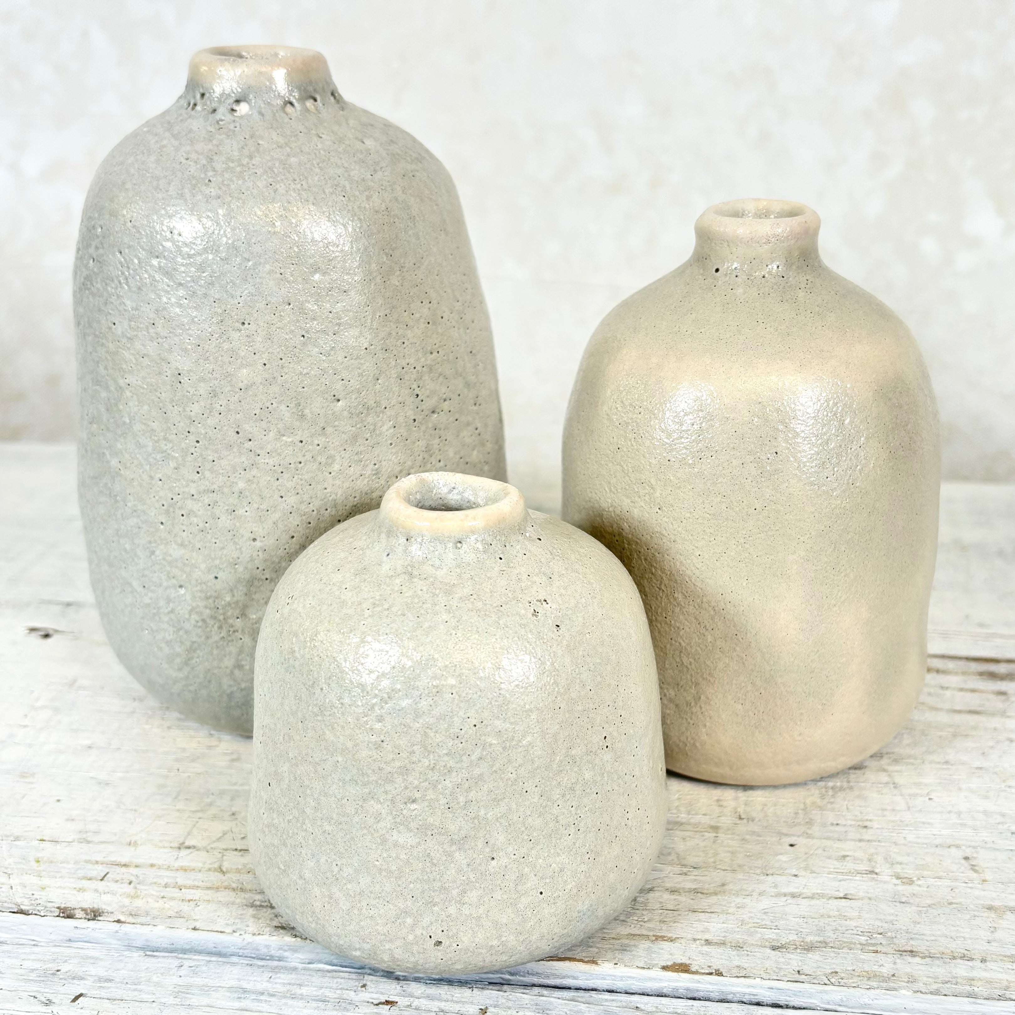 Terra Cotta Vase Gray Sand Medium