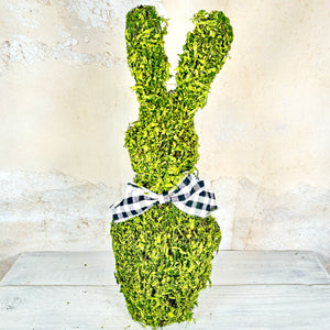 Mossed Twig Bunny with Ribbon Large