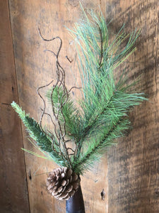 Mixed Pine Pick with Pinecone