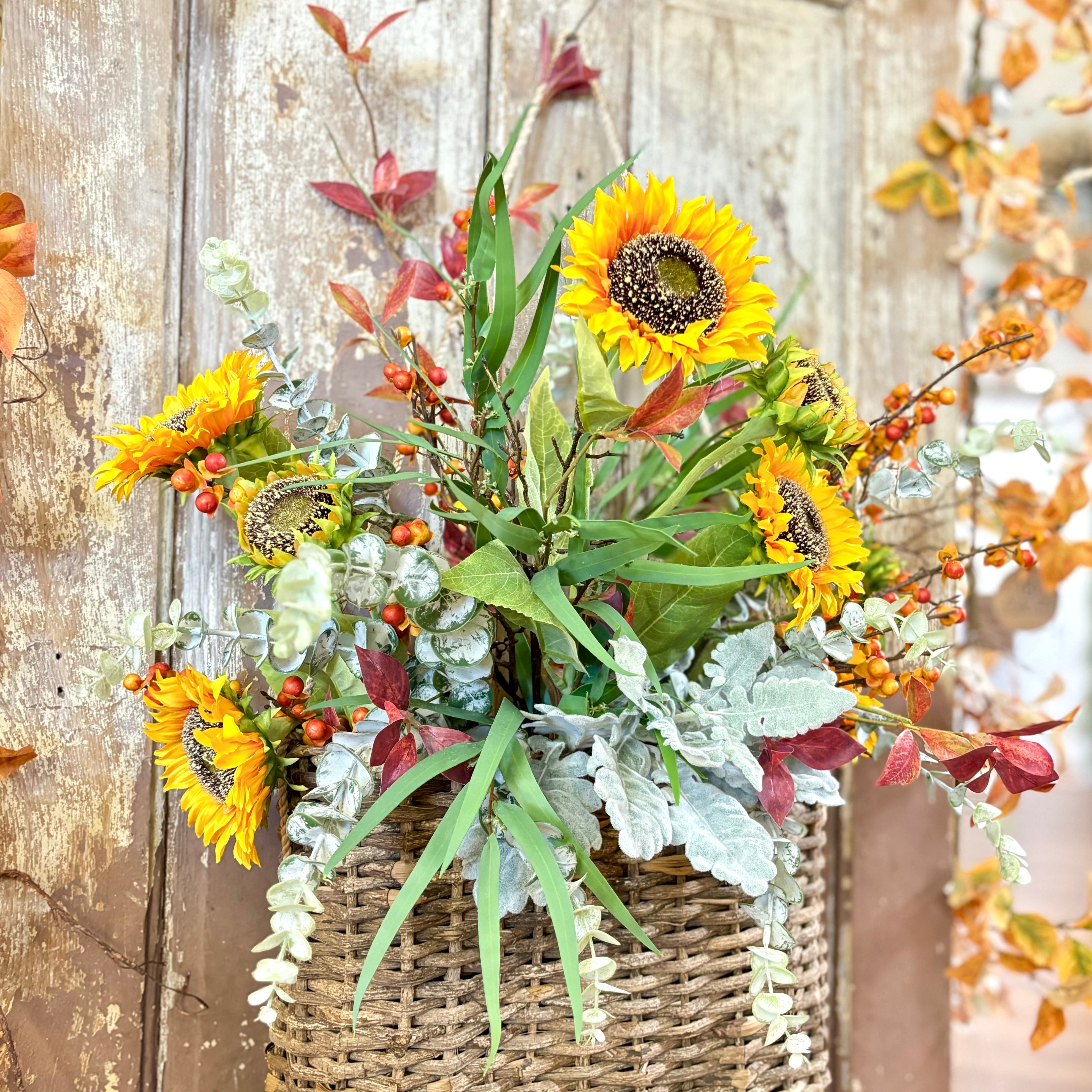 Autumn Bushel Bouquet Drop In