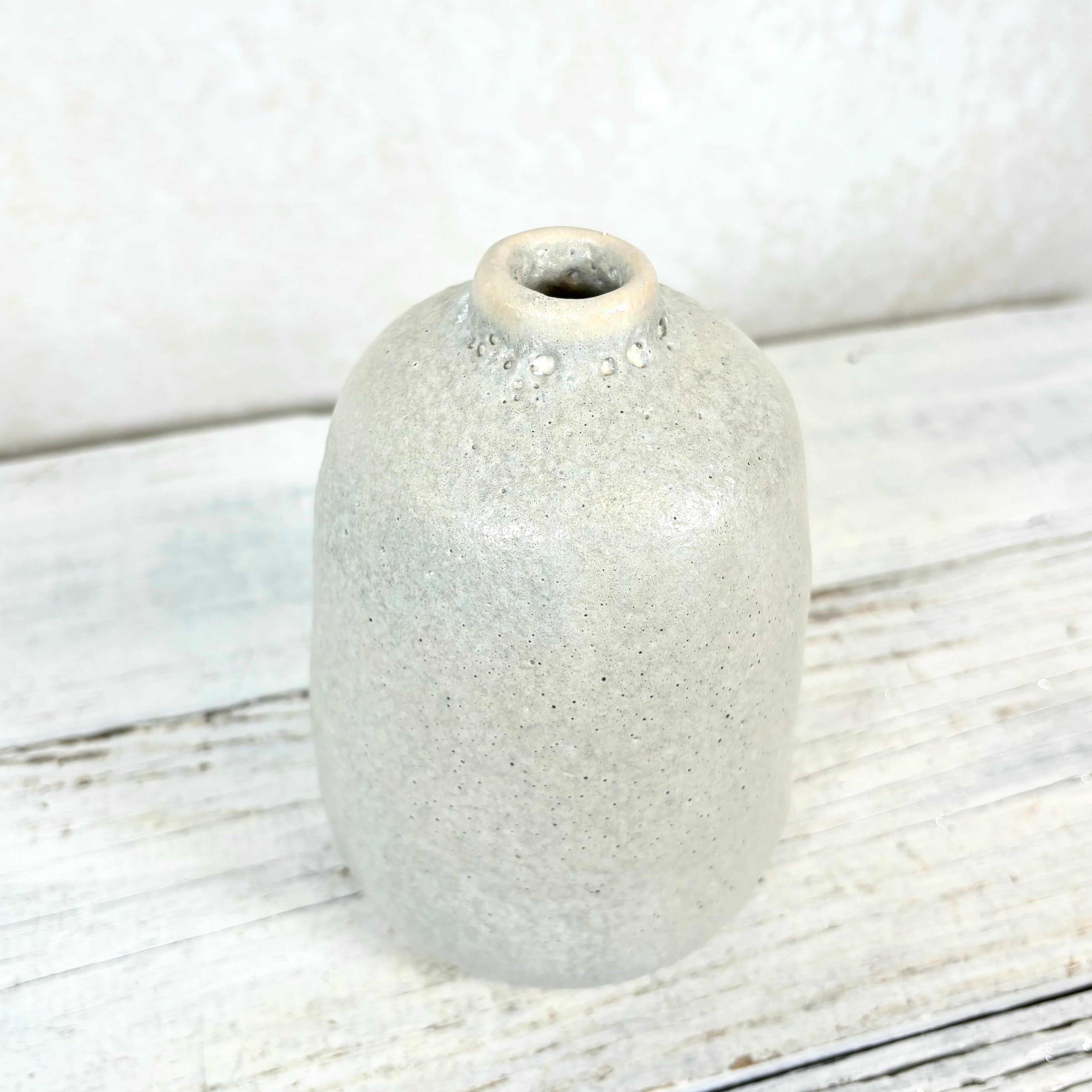 Terra Cotta Vase Gray Sand Large