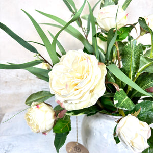 White Rose Bouquet Drop In