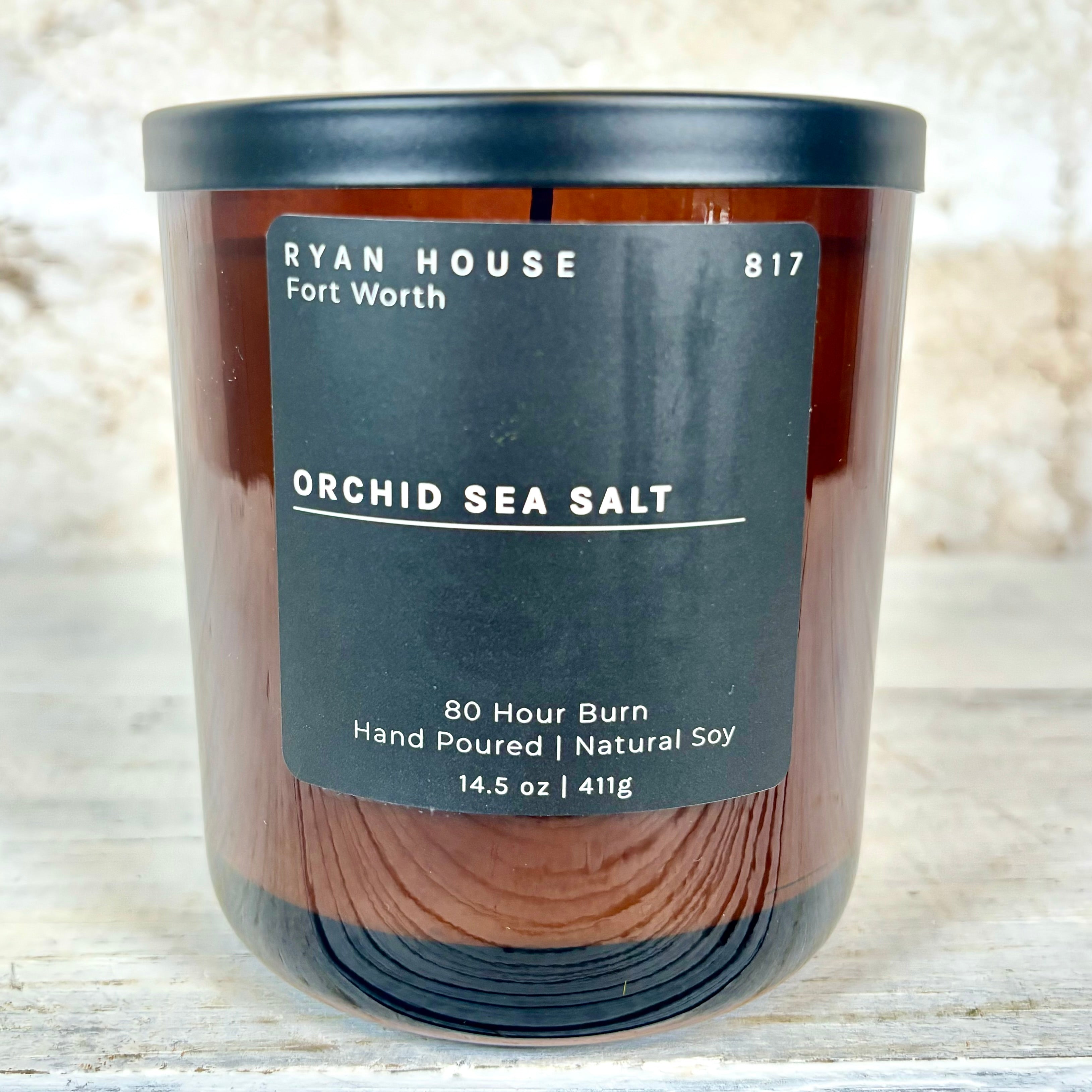 Hand Poured Orchid Sea Salt Candle