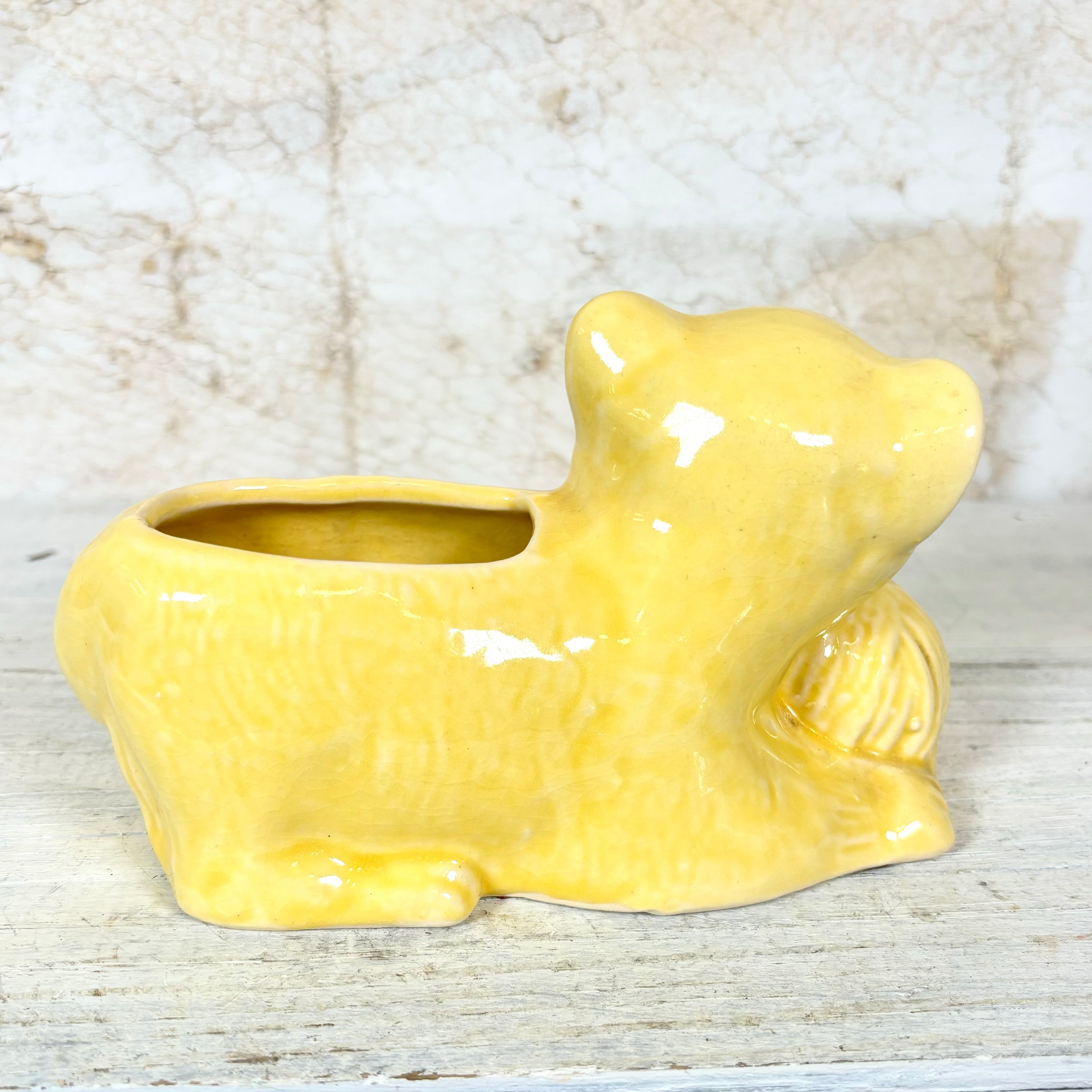 Mid Century Modern Cat Planter