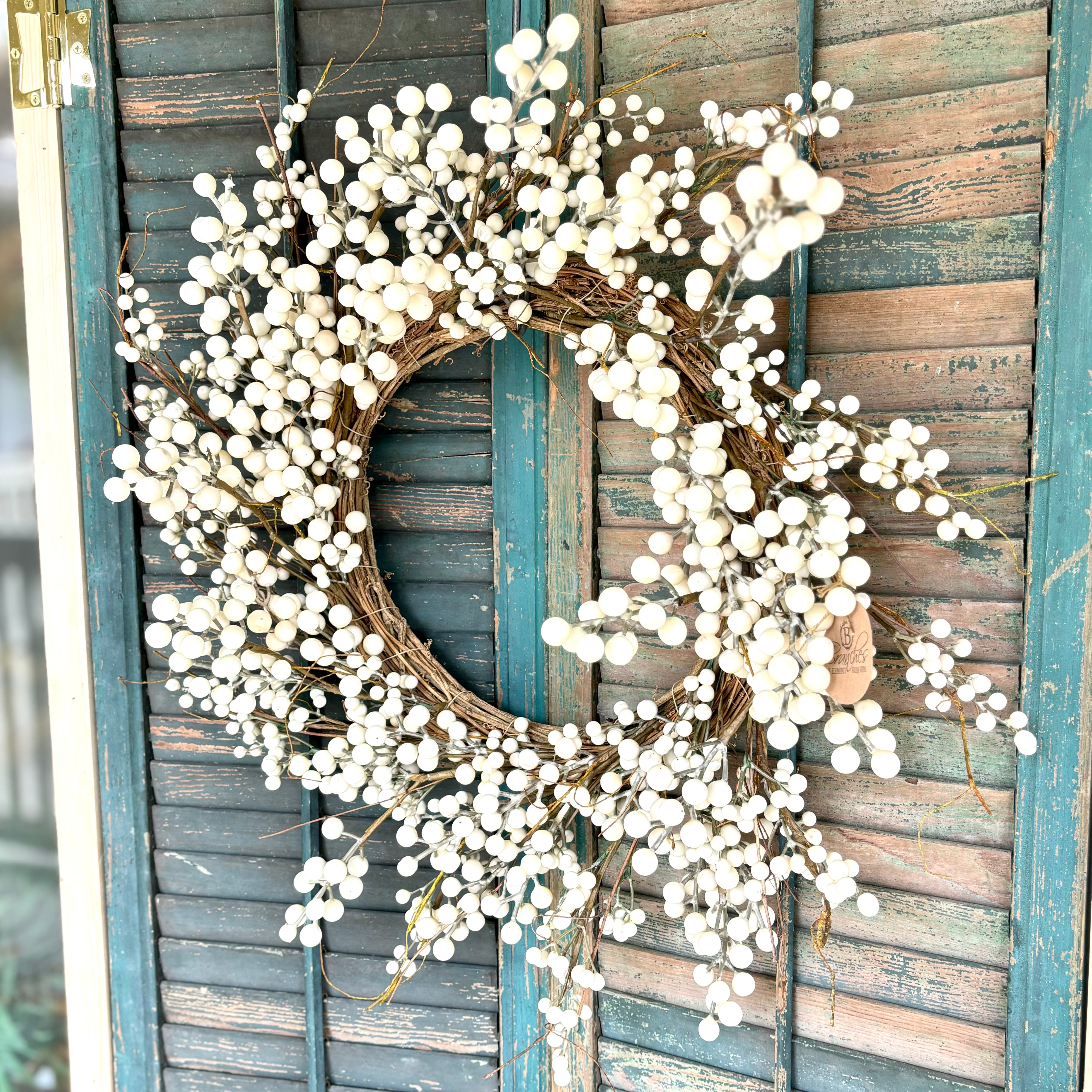 Cream Berry Wreath