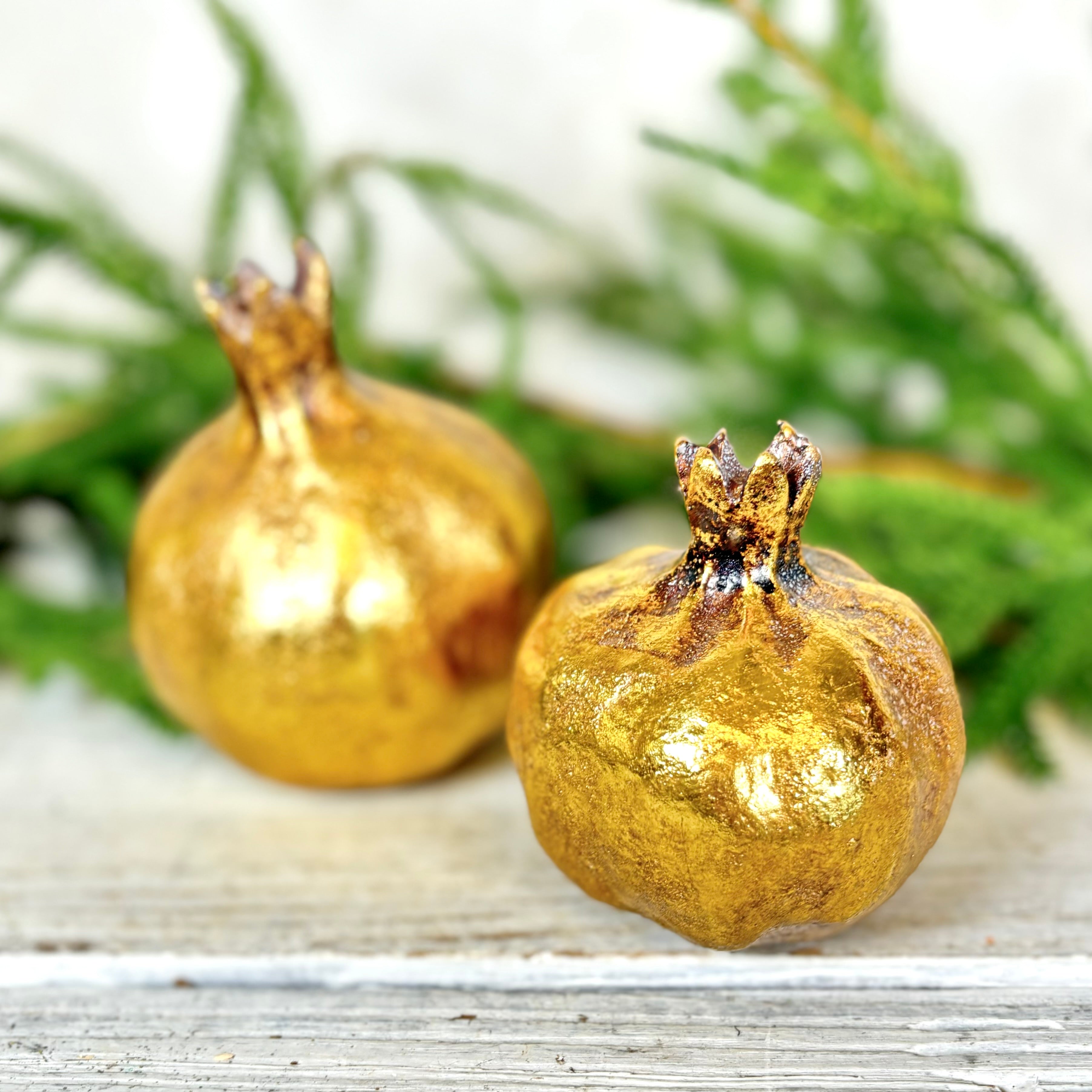 Resin Gold Pomegranate Small