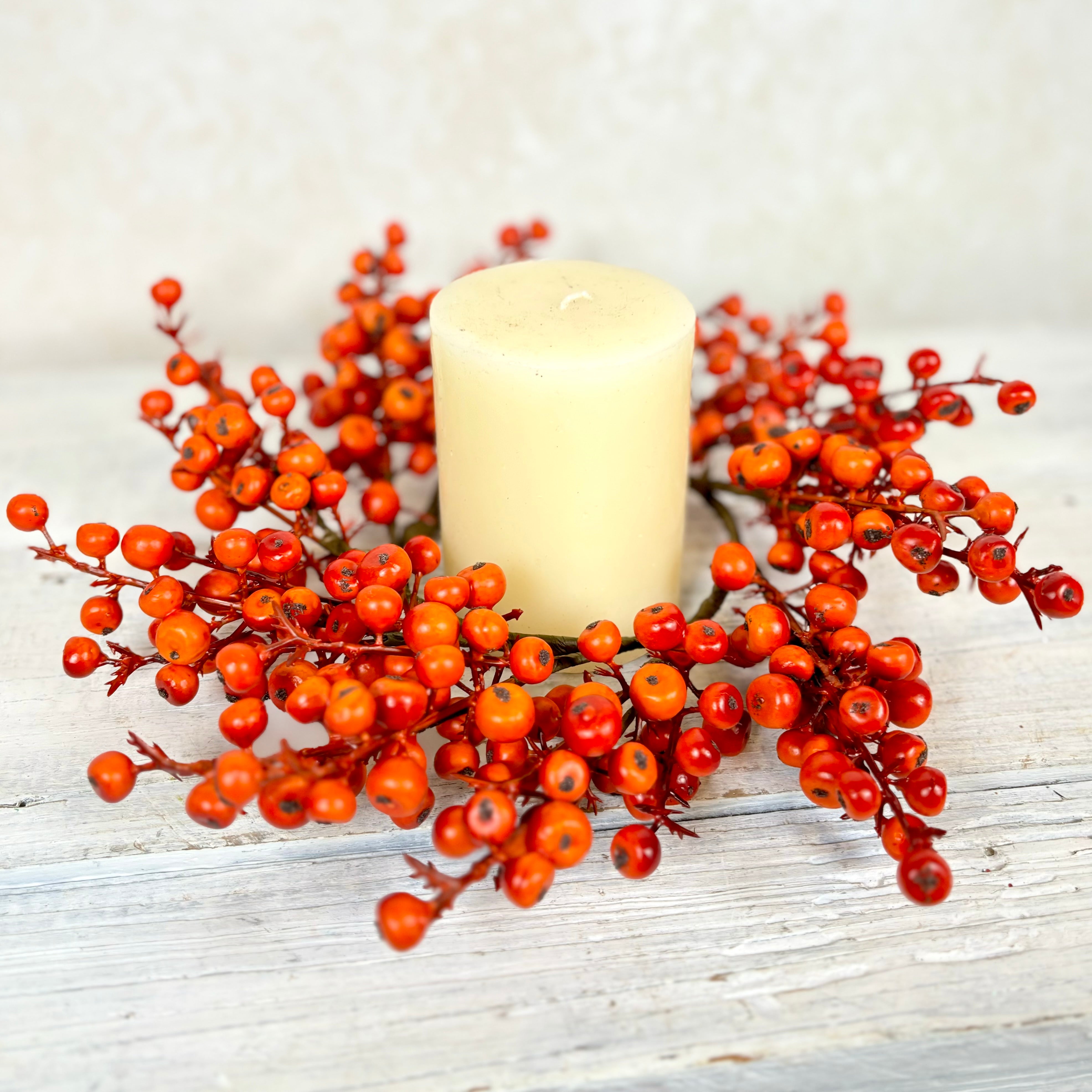 Cranberries Matte Orange Candle Ring