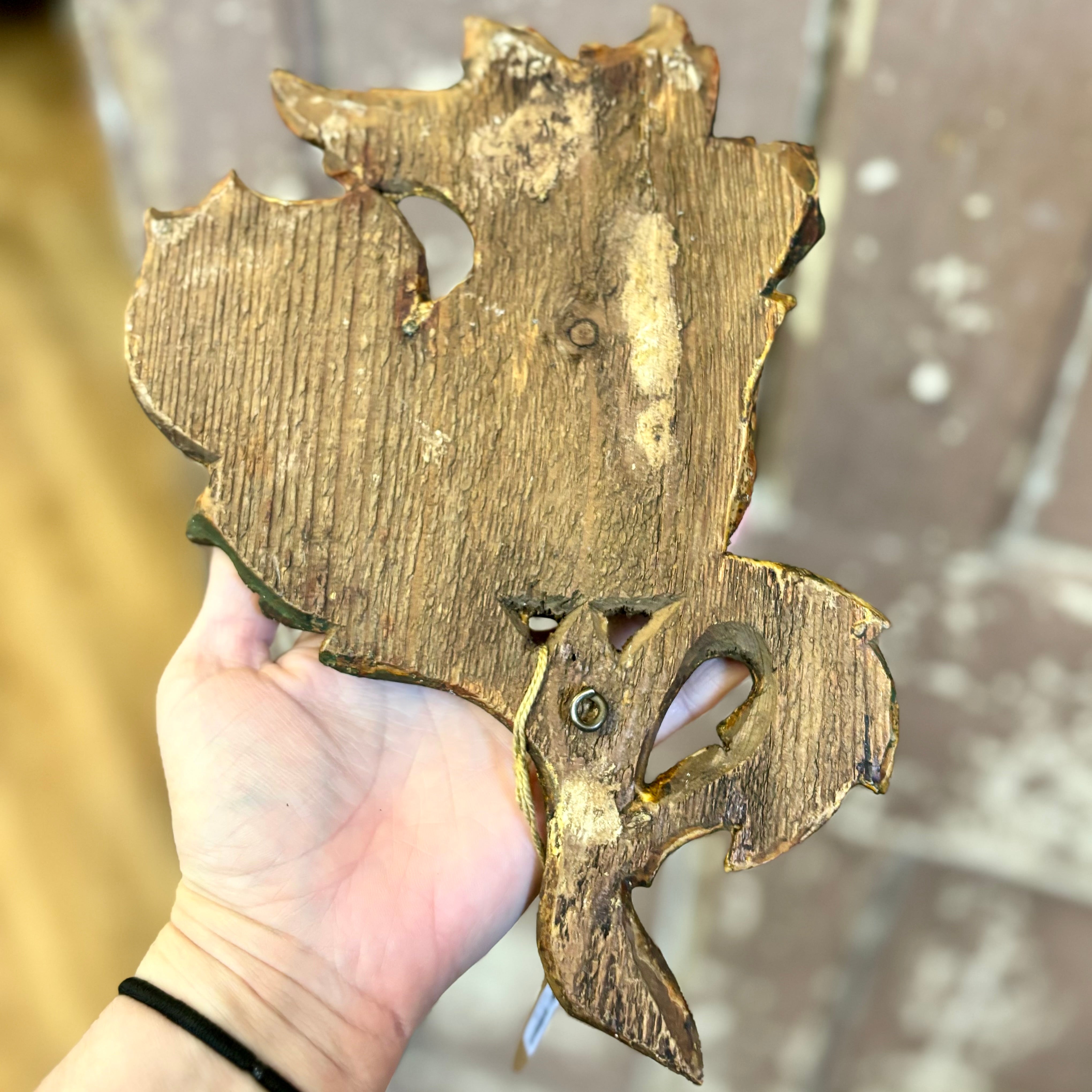 Carved Wooden Pomegranate