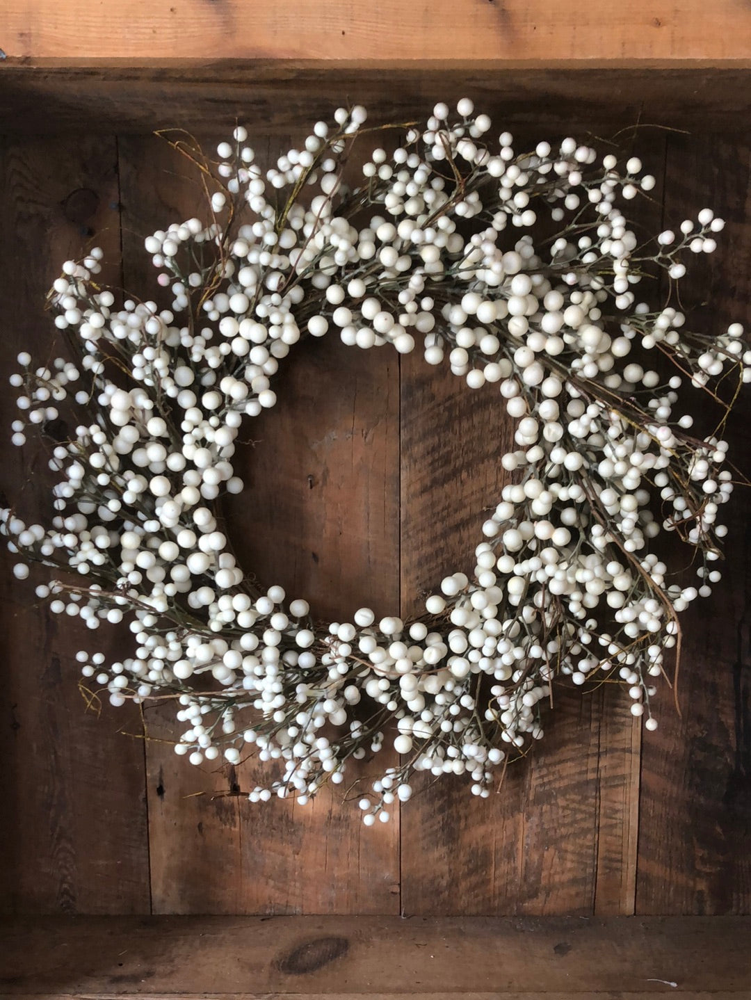 Cream Berry Wreath