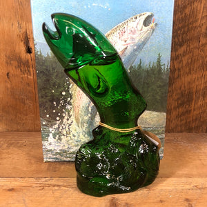 1970s Avon Trout Cologne Decanter with Box