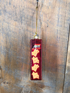 Box of Cheese It Glass Ornament