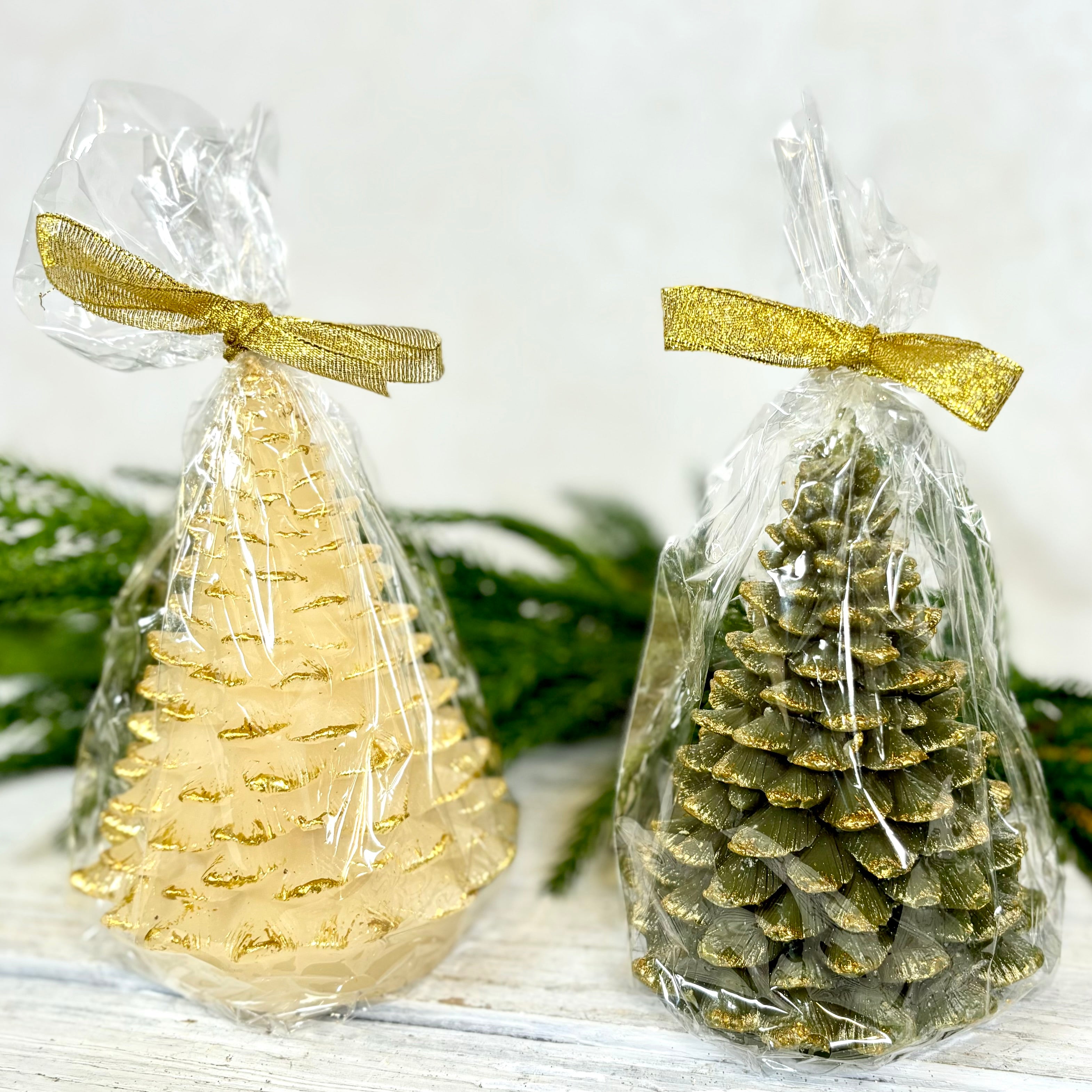 Unscented Tree Shaped Candle Eggnog