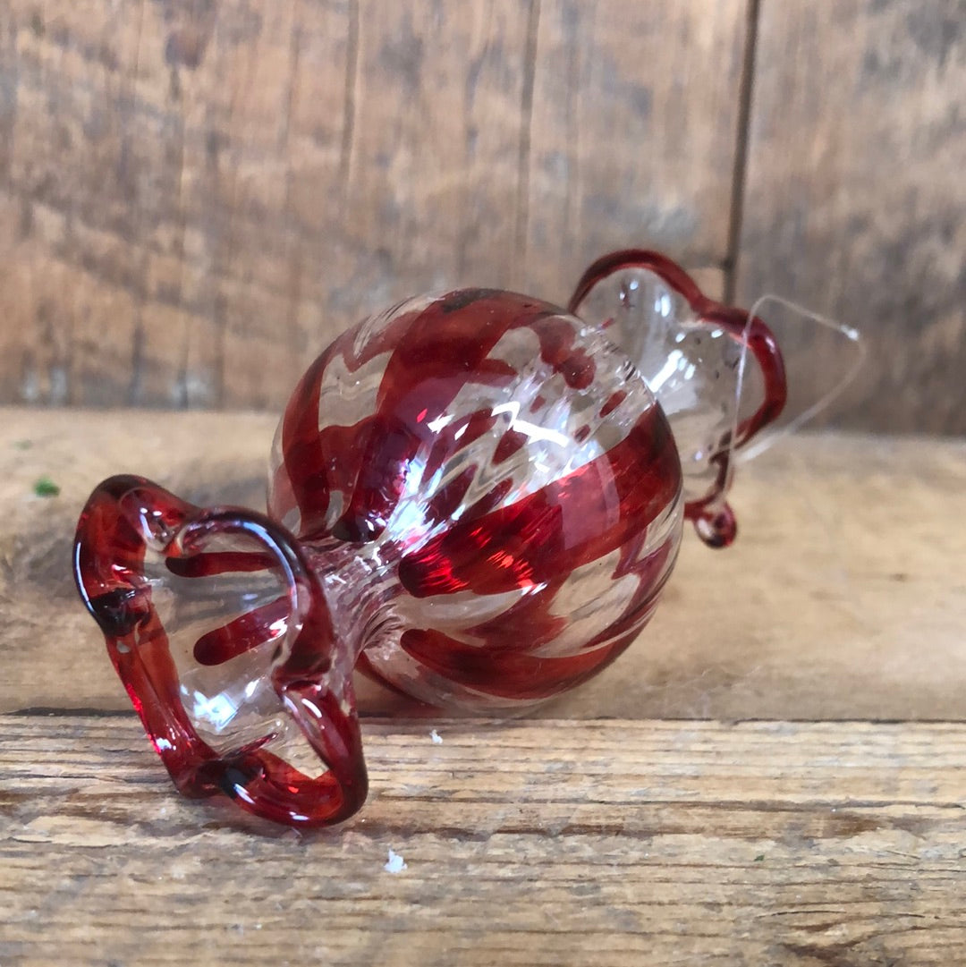 Glass Round Candy Ornament
