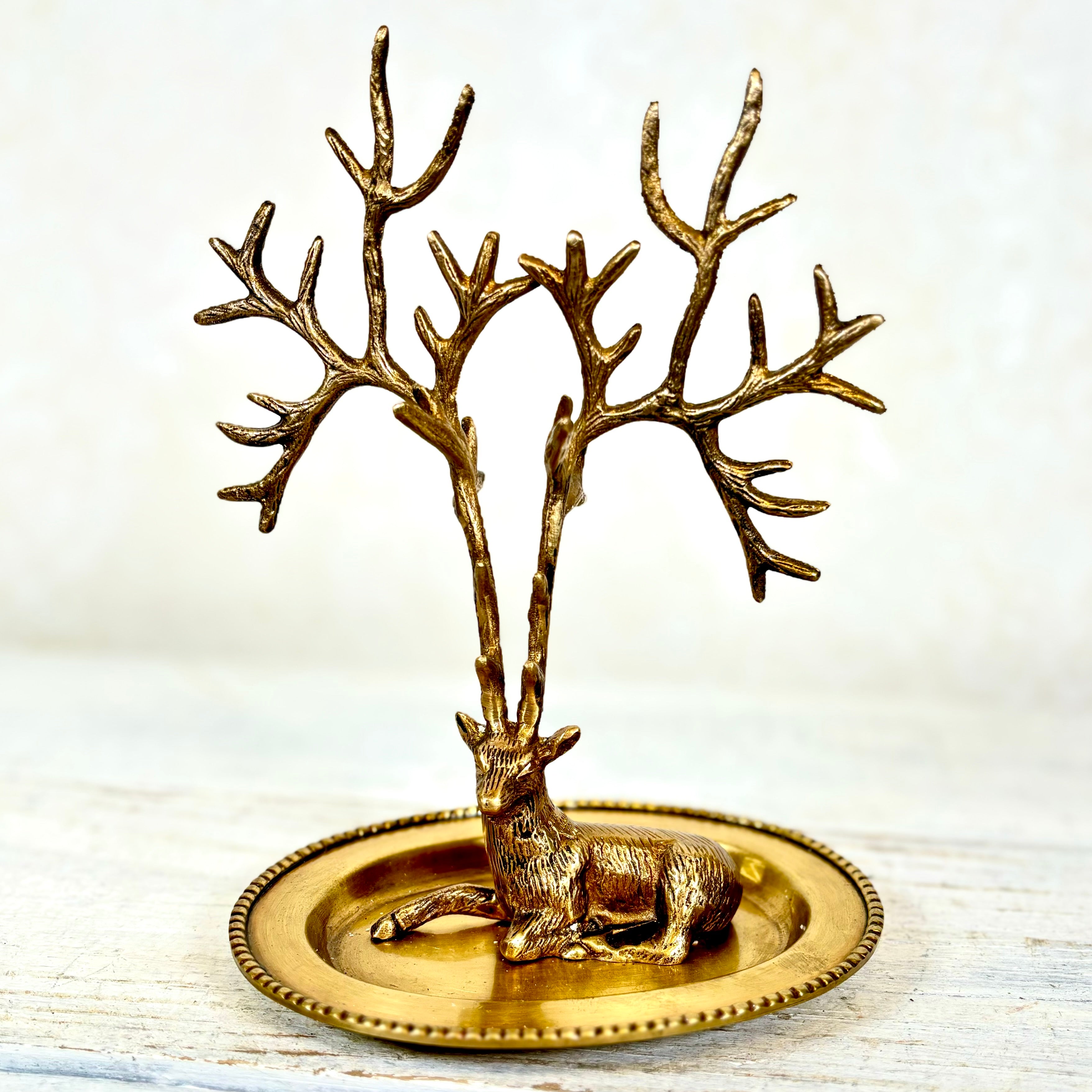 Brass Deer Dish