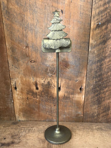 Large Metal Christmas Tree Card Clip on Stand