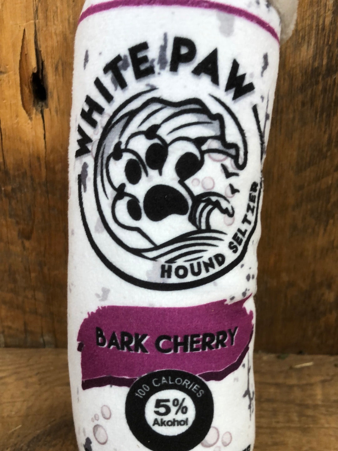 White Paw Hound Spiked Barkling Water Beer Bottle Dog Toy