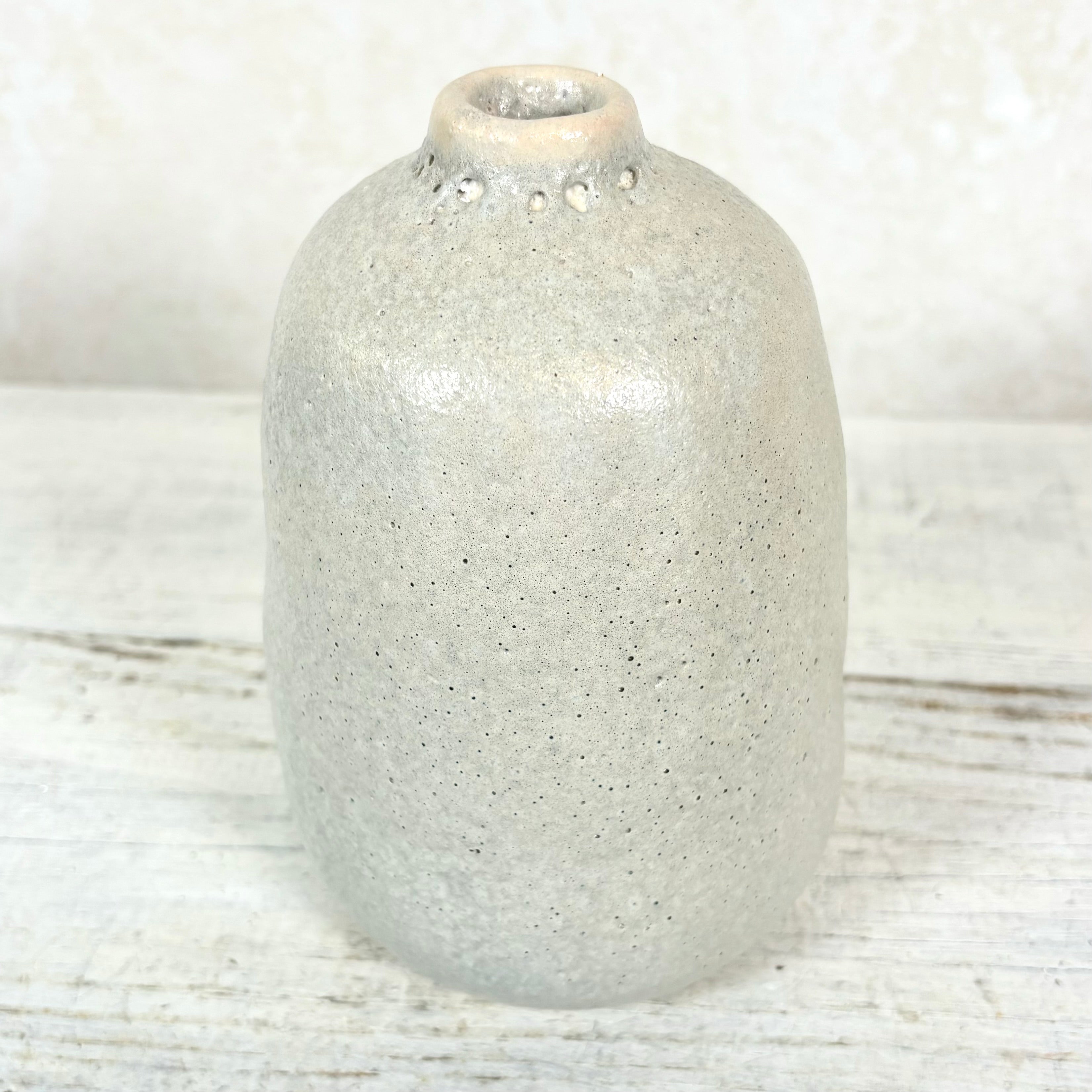 Terra Cotta Vase Gray Sand Large