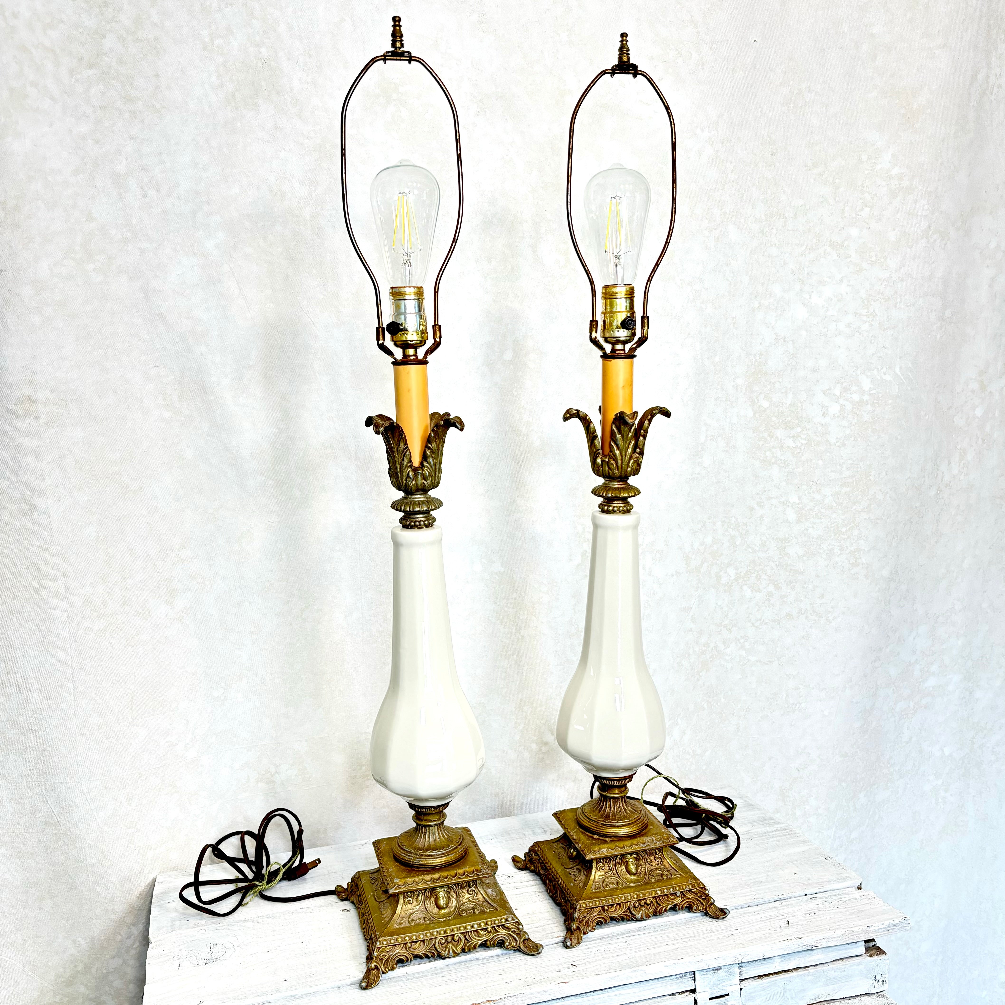 Hollywood Regency Lamps Set of Two