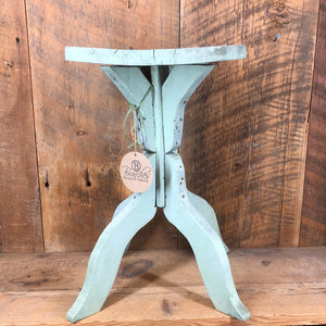 Primitive Teal Wooden Plant Stand