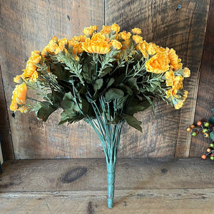 Mum Bush Stem Gold Yellow