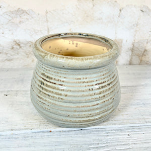 Ribbed Terracotta Pot