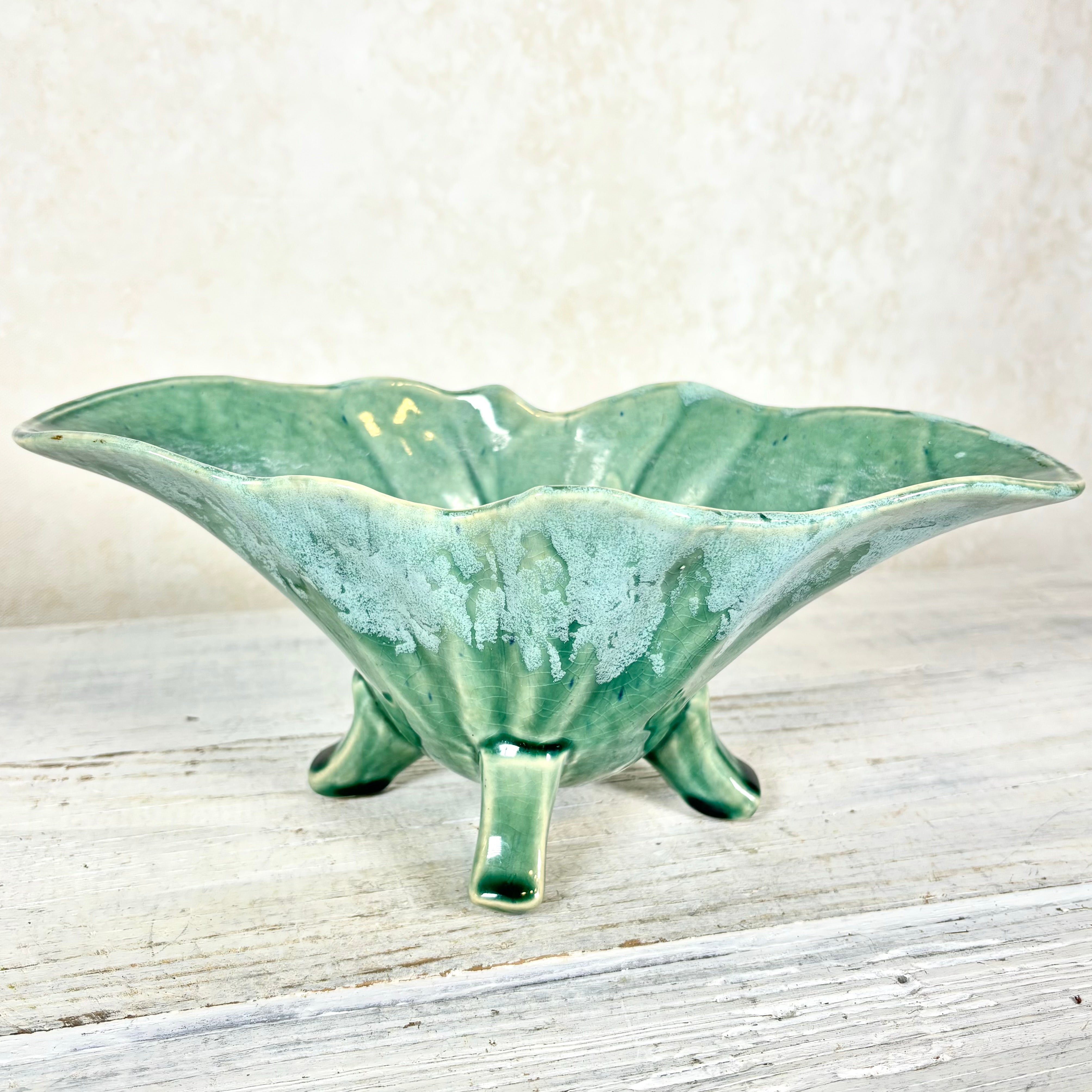 Vintage McCoy Green Brush Planter