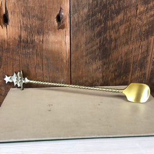 Brass Cocktail Spoon with Tree Handle
