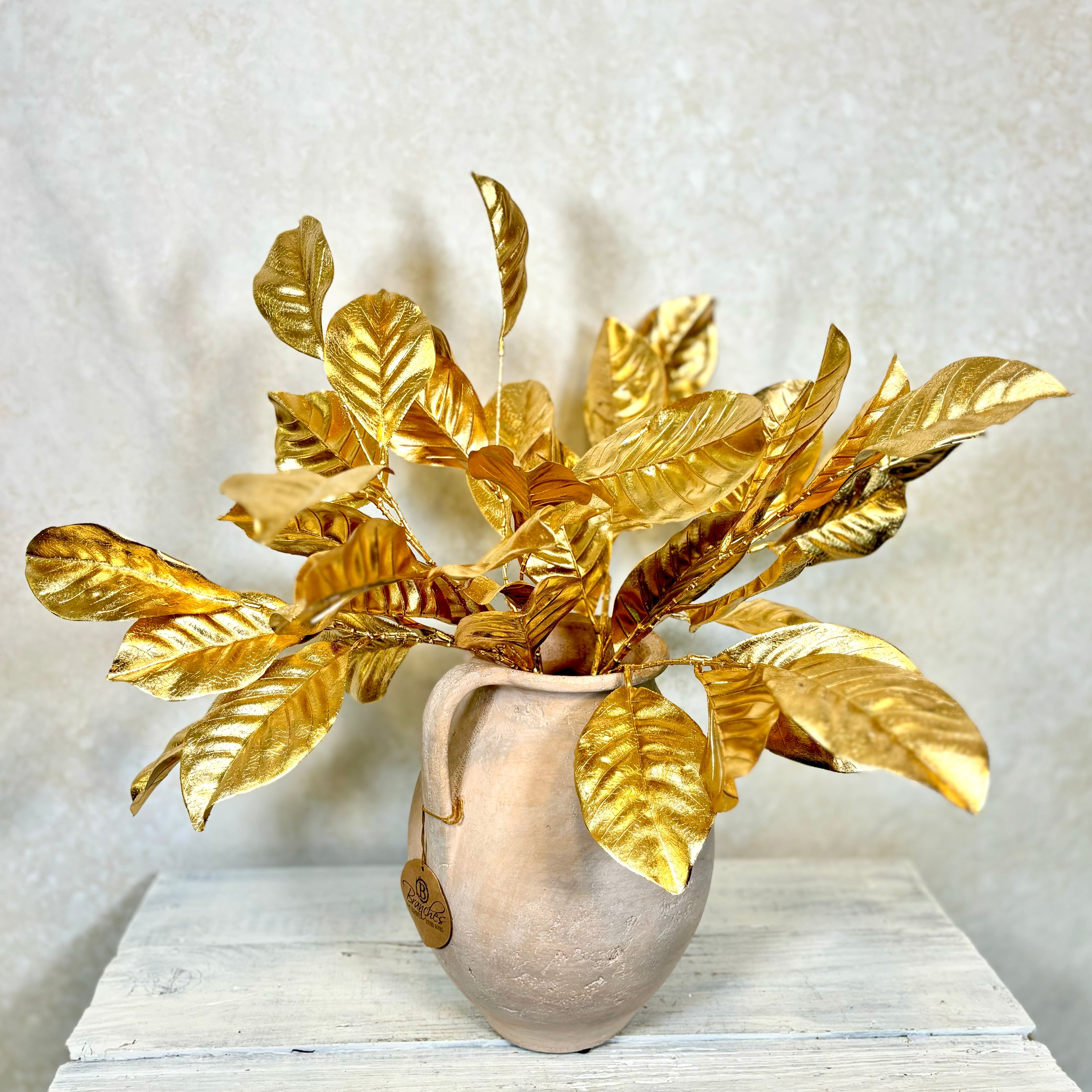 Magnolia Leaf Spray Gold