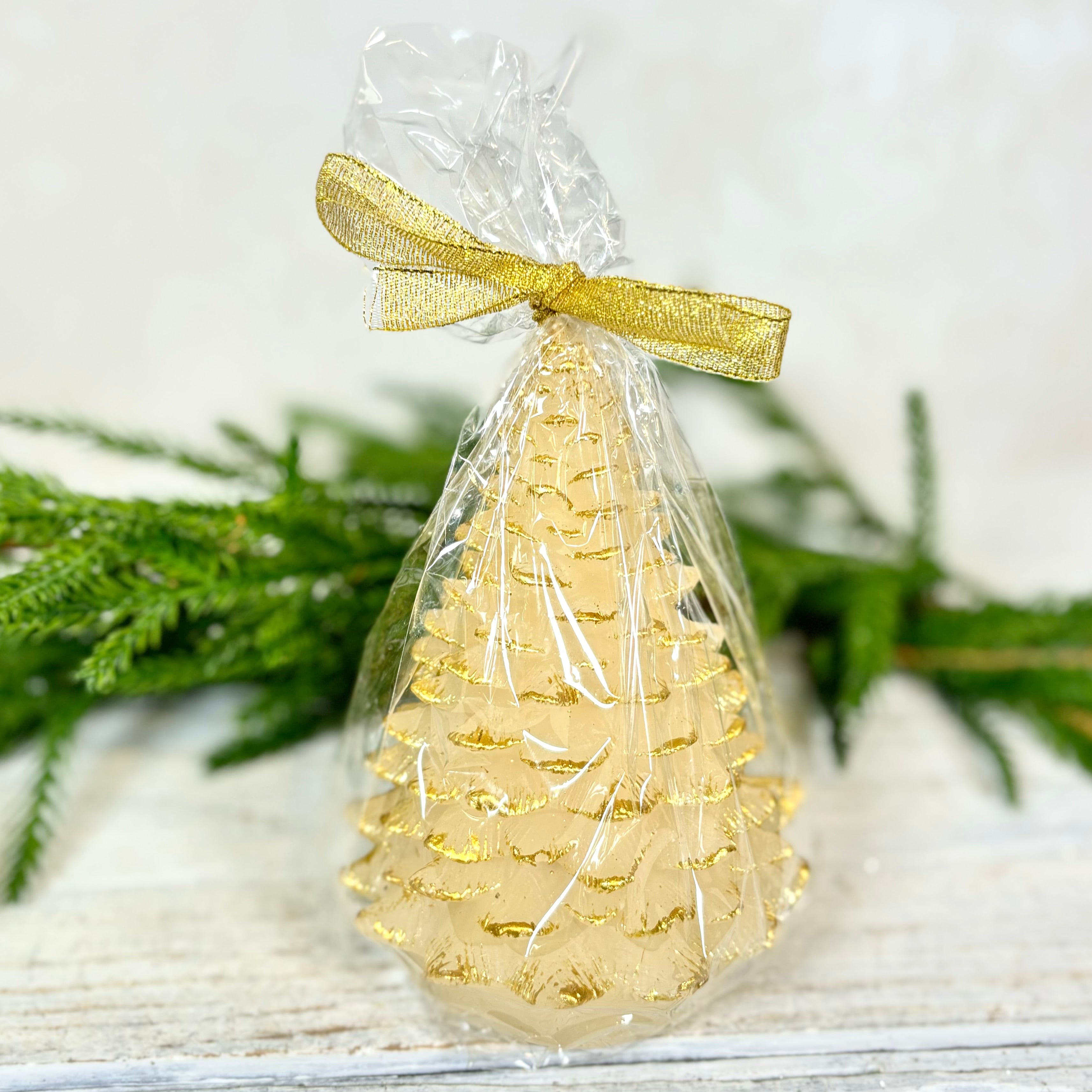 Unscented Tree Shaped Candle Eggnog