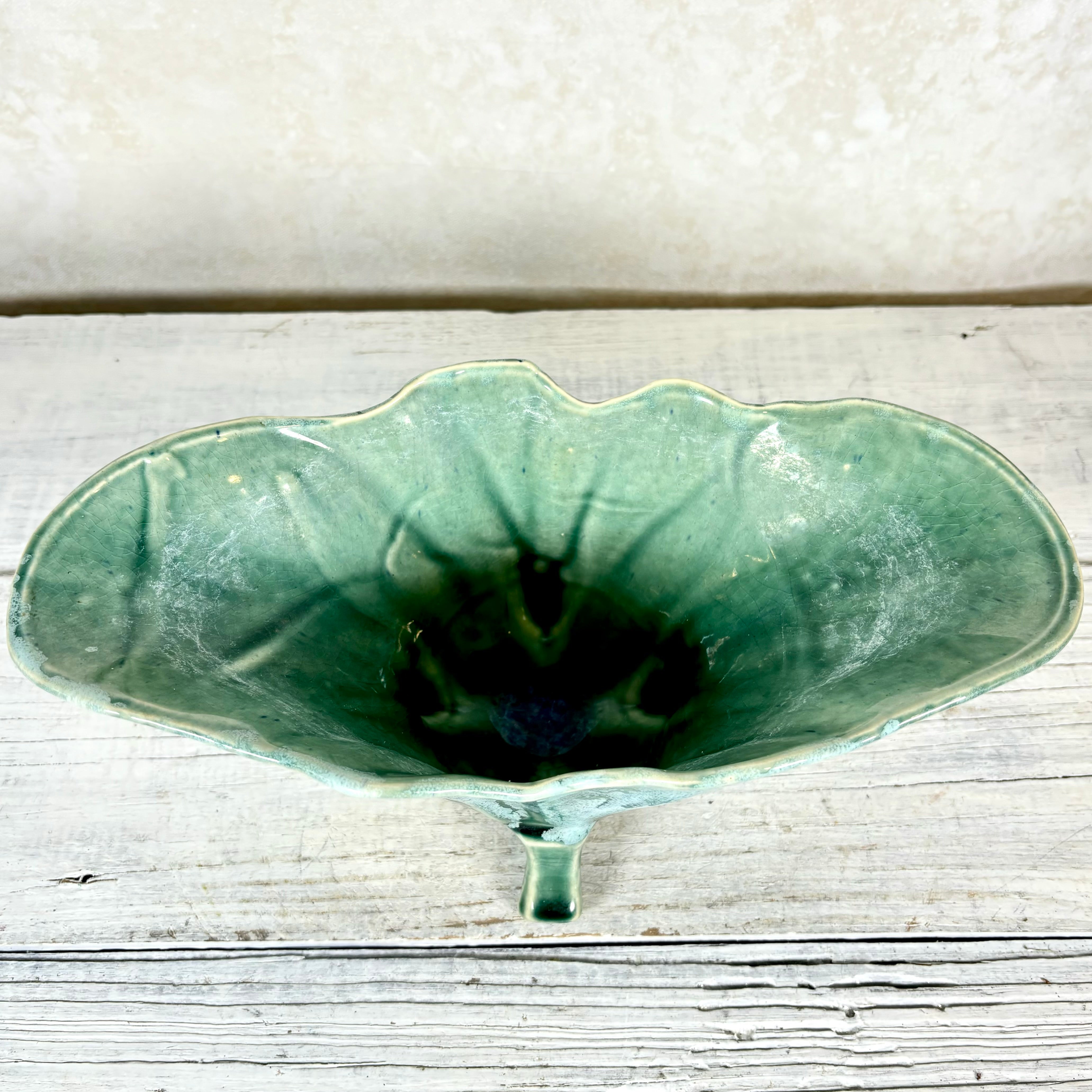 Vintage McCoy Green Brush Planter