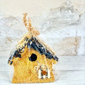All Season Cottage Seeded Picket Fence Birdhouse