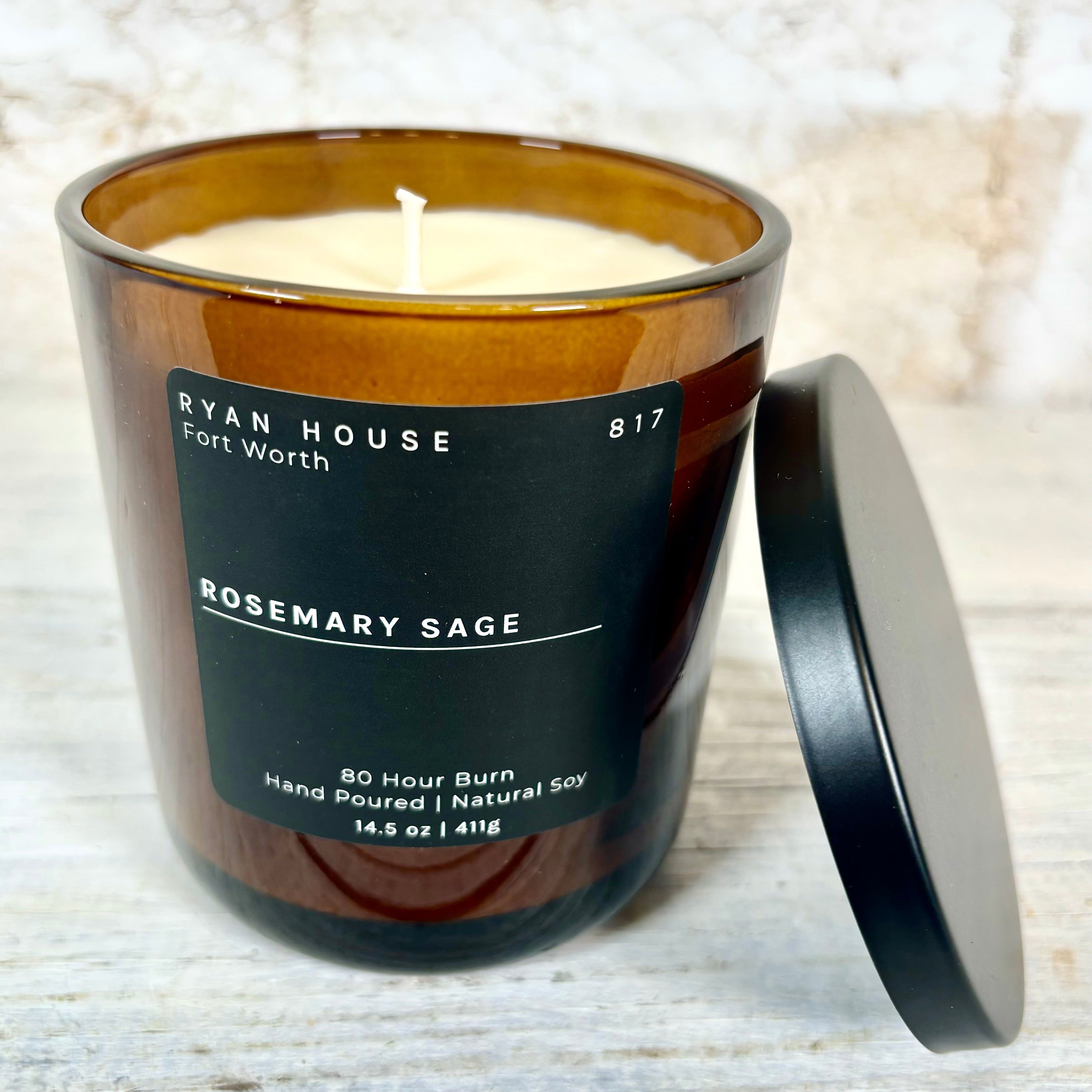 Hand Poured Rosemary Sage Candle